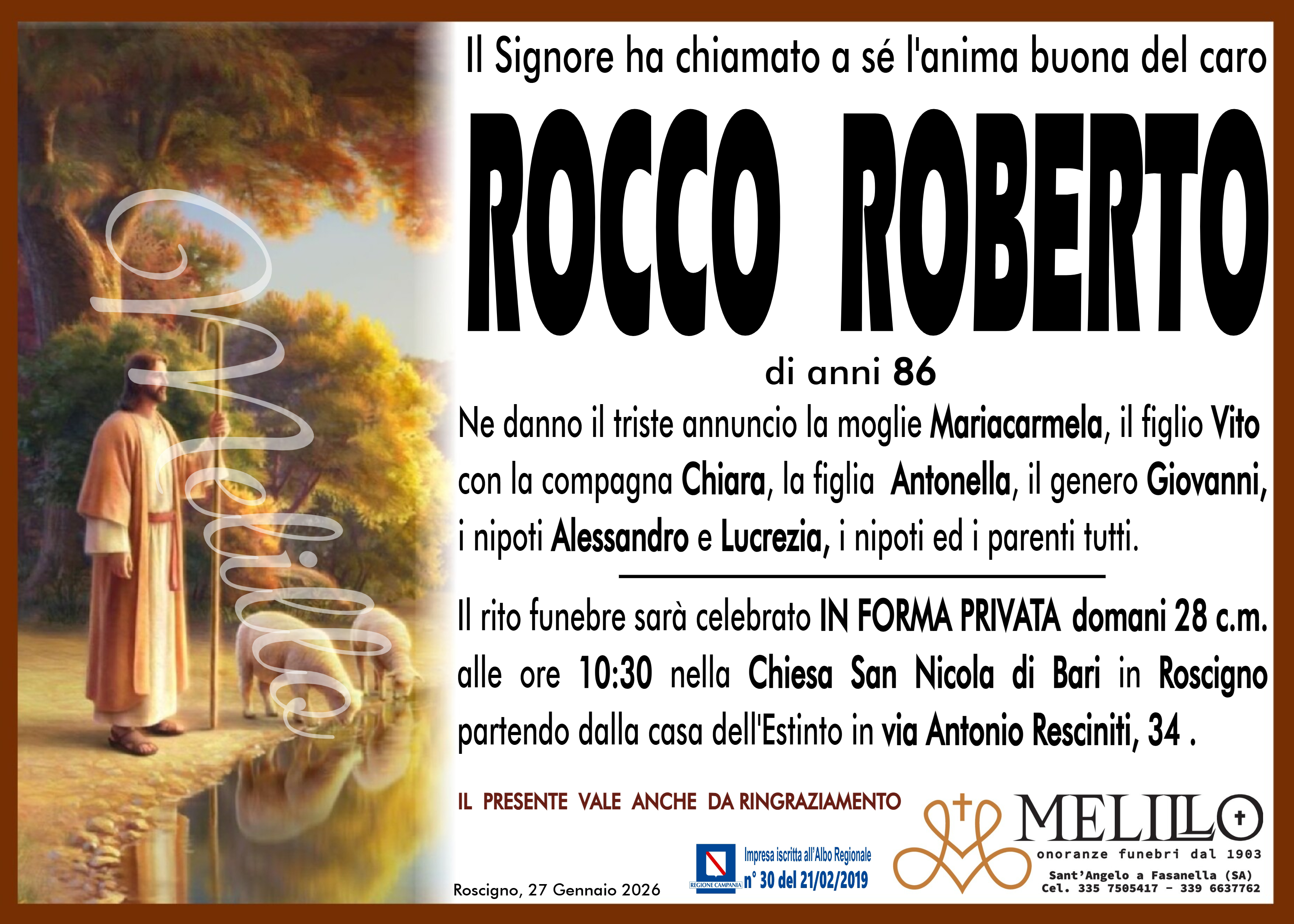ROCCO ROBERTO