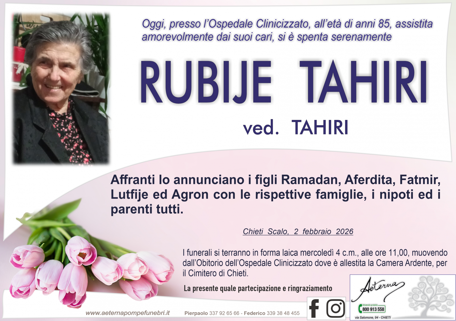 RUBIJE TAHIRI