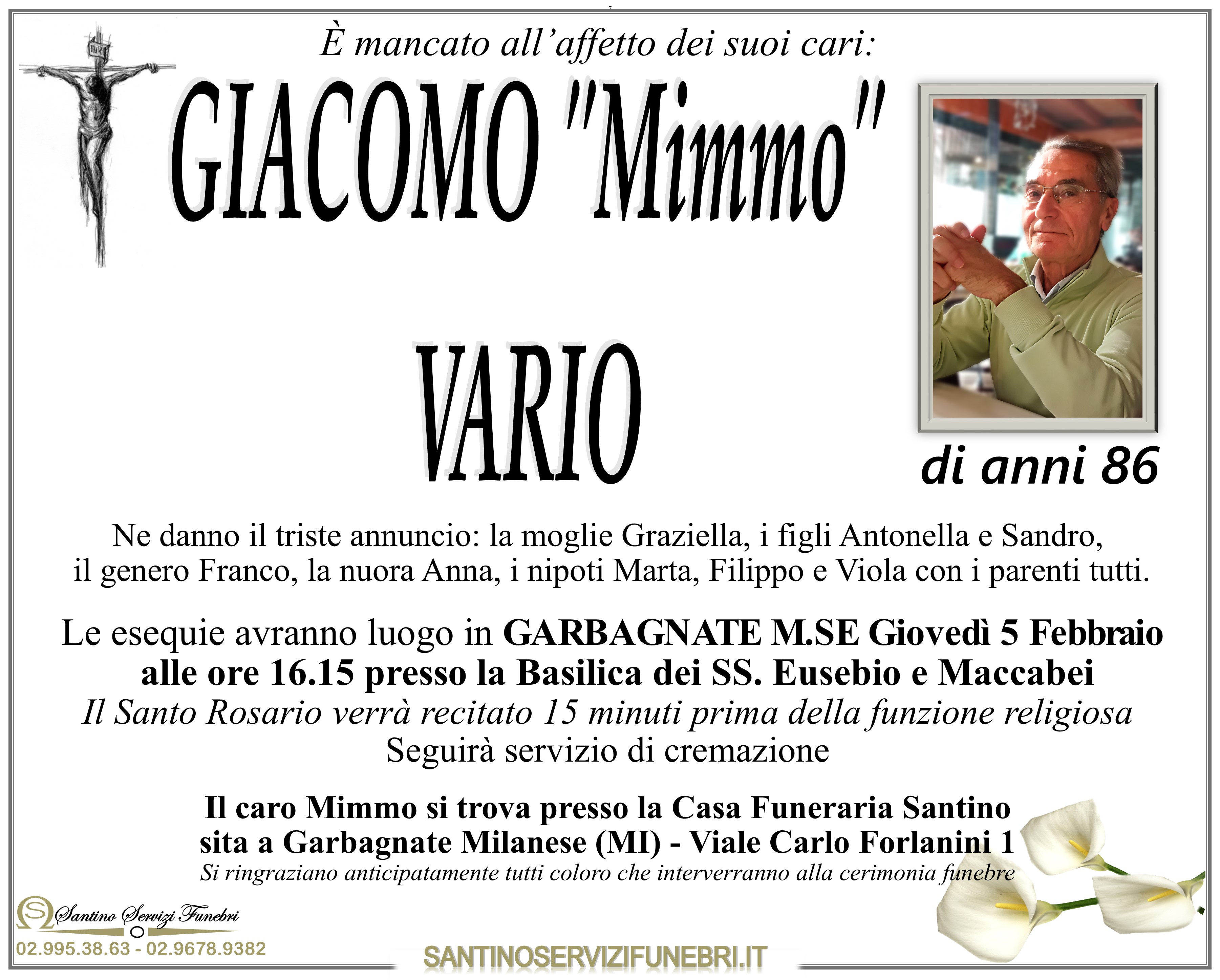 GIACOMO "Mimmo" VARIO