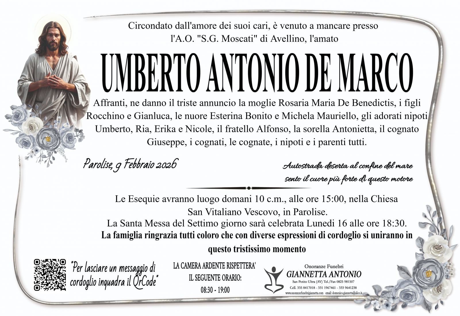 UMBERTO ANTONIO DE MARCO