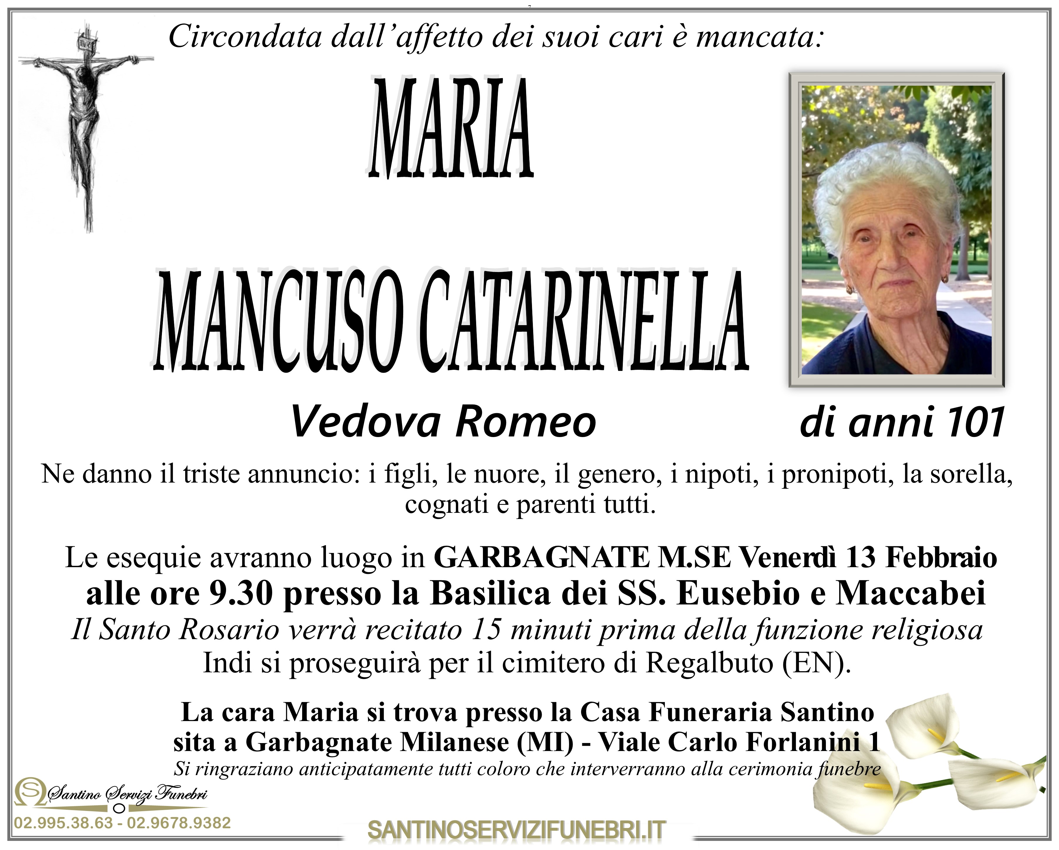 MARIA MANCUSO CATARINELLA