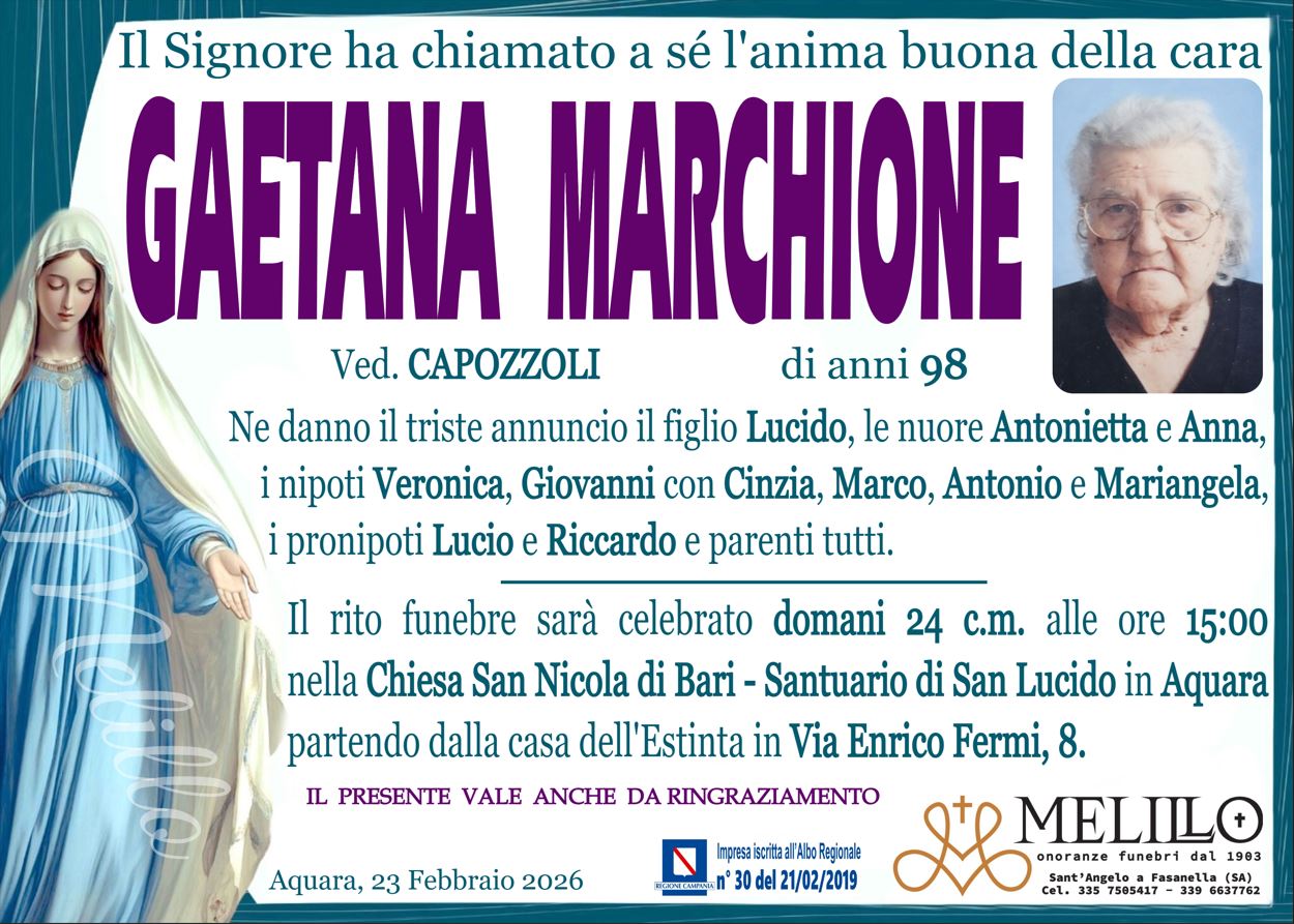 GAETANA MARCHIONE