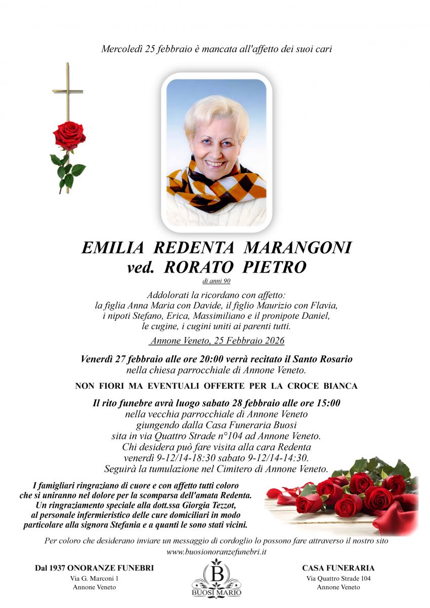 marangoni emilia redenta
