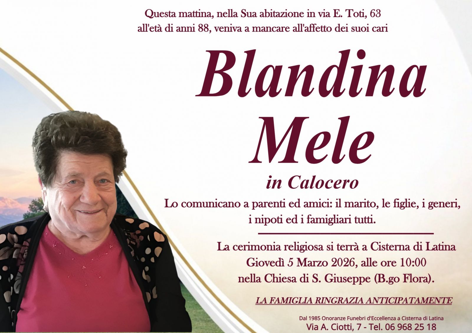 BLANDINA MELE