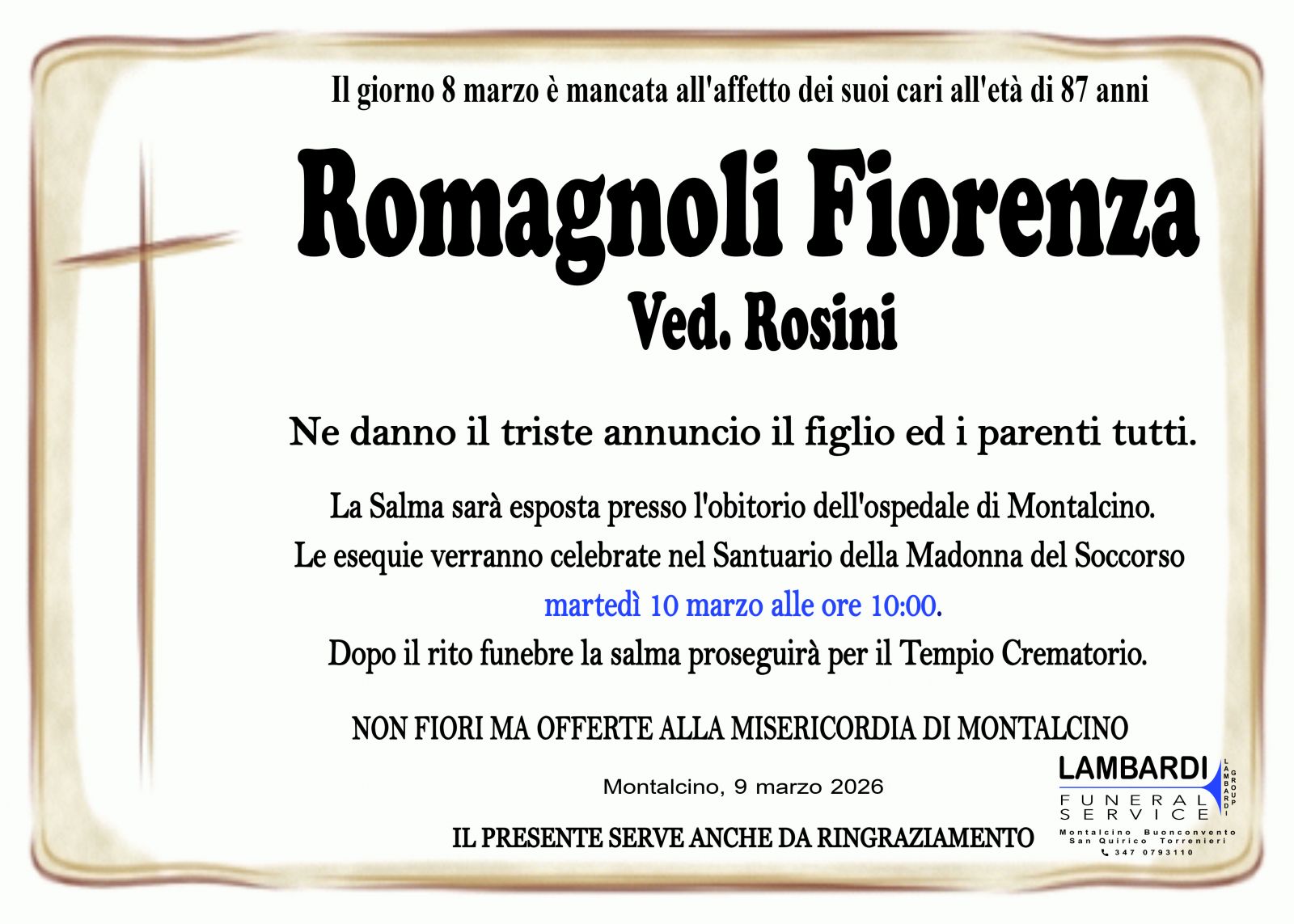 FIORENZA ROMAGNOLI