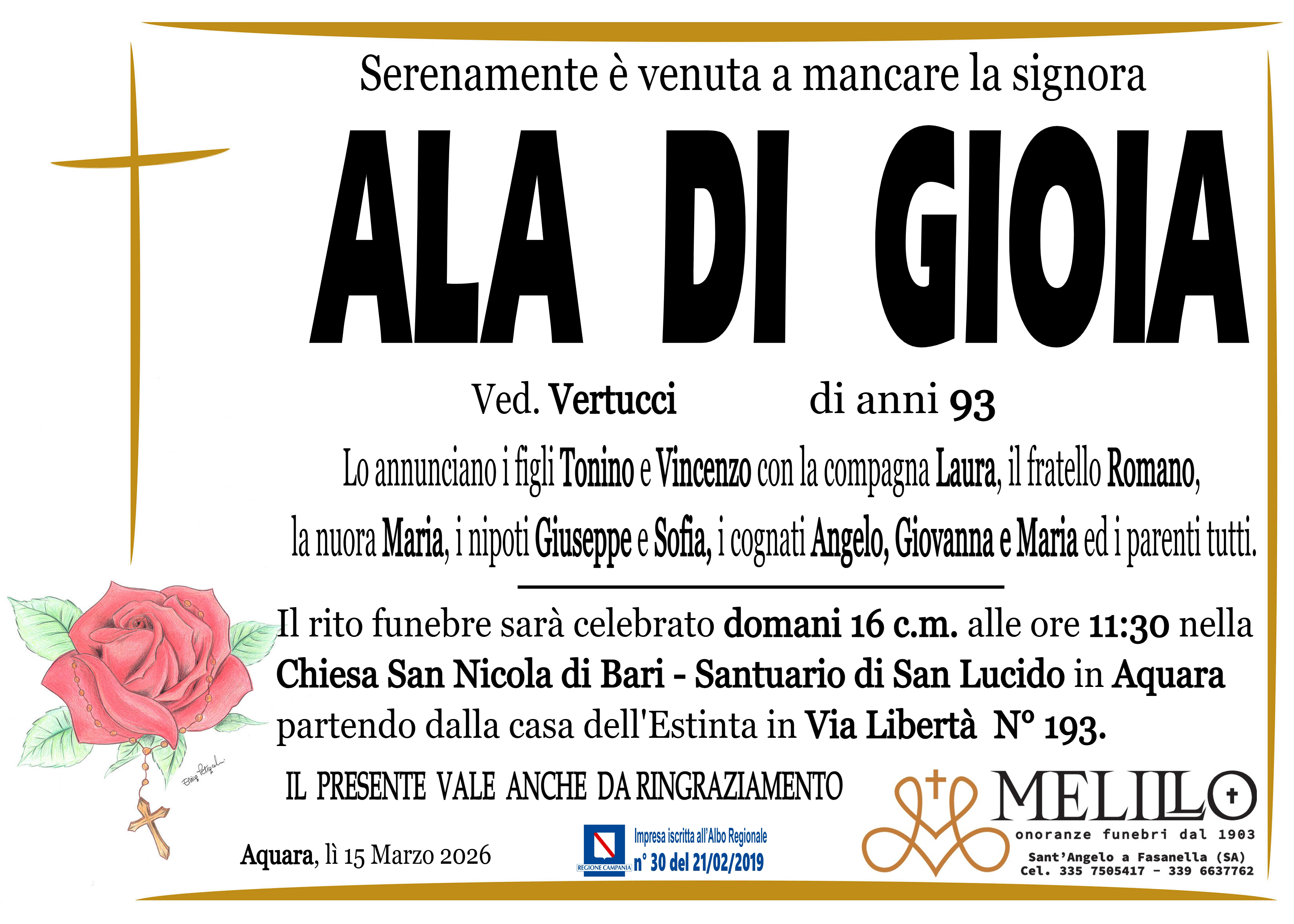 ALA DI GIOIA