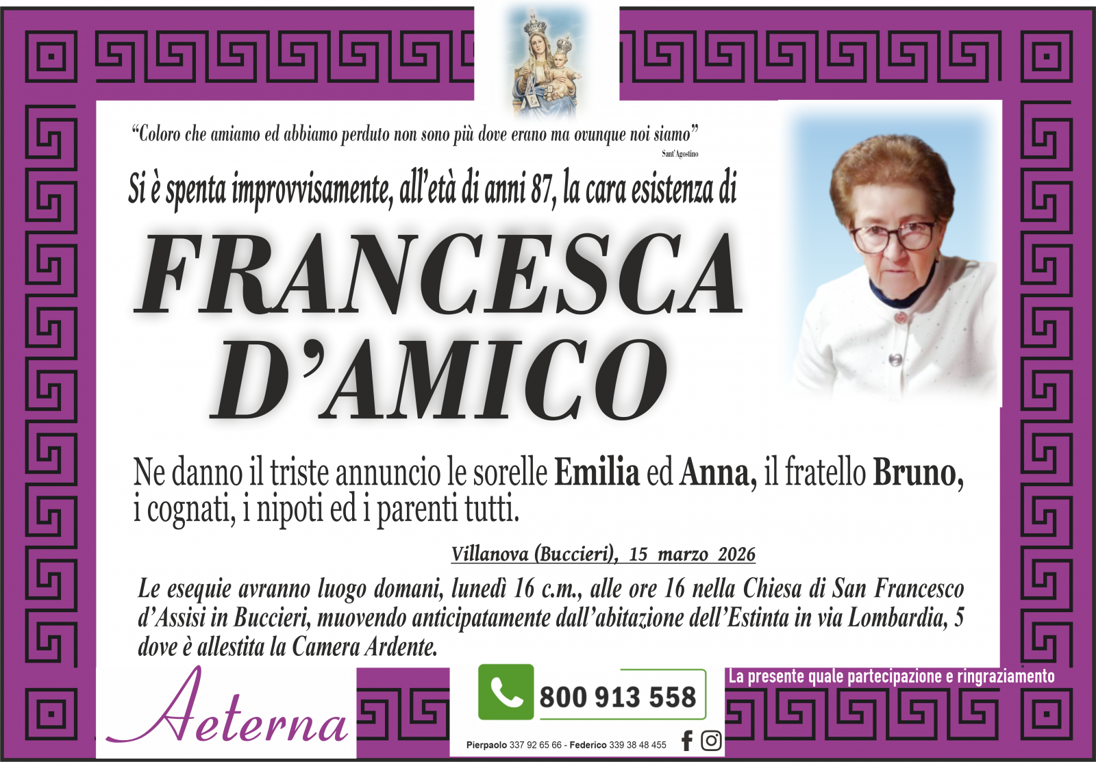 FRANCESCA D'AMICO