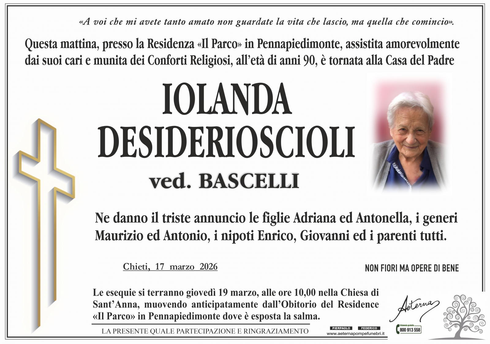 IOLANDA DESIDERIOSCIOLI