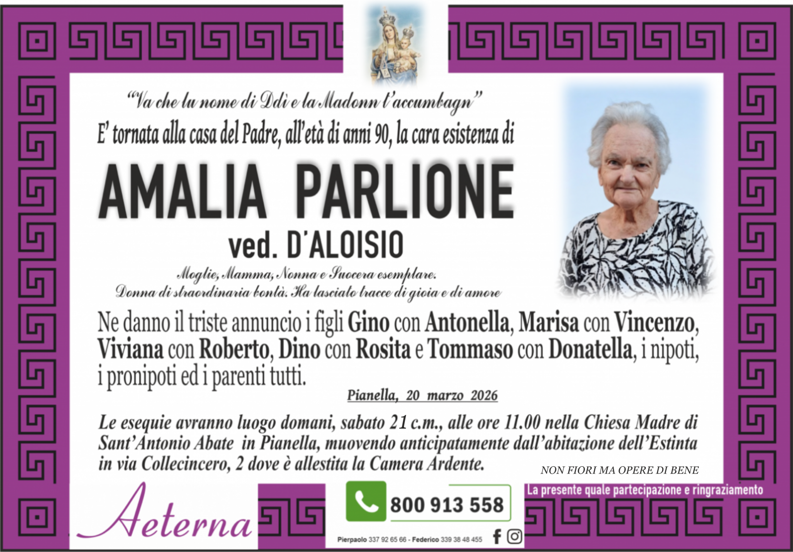 AMALIA PARLIONE