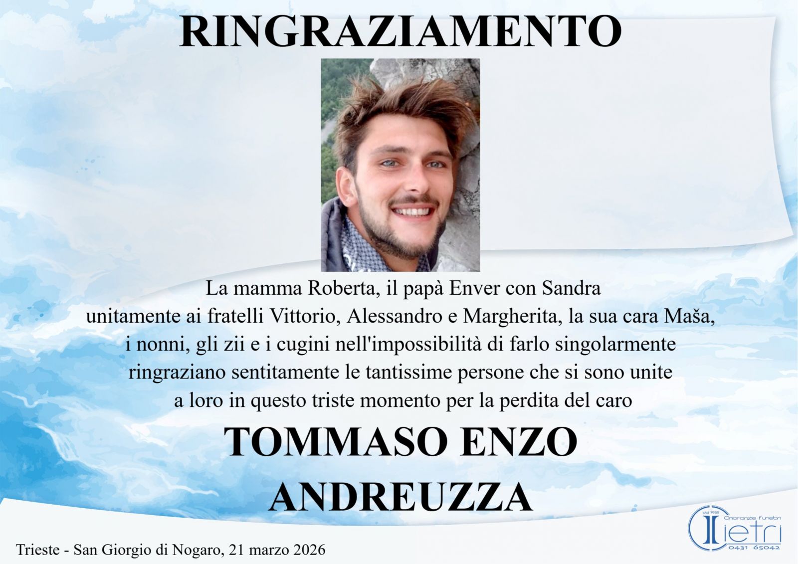 TOMMASO ENZO ANDREUZZA