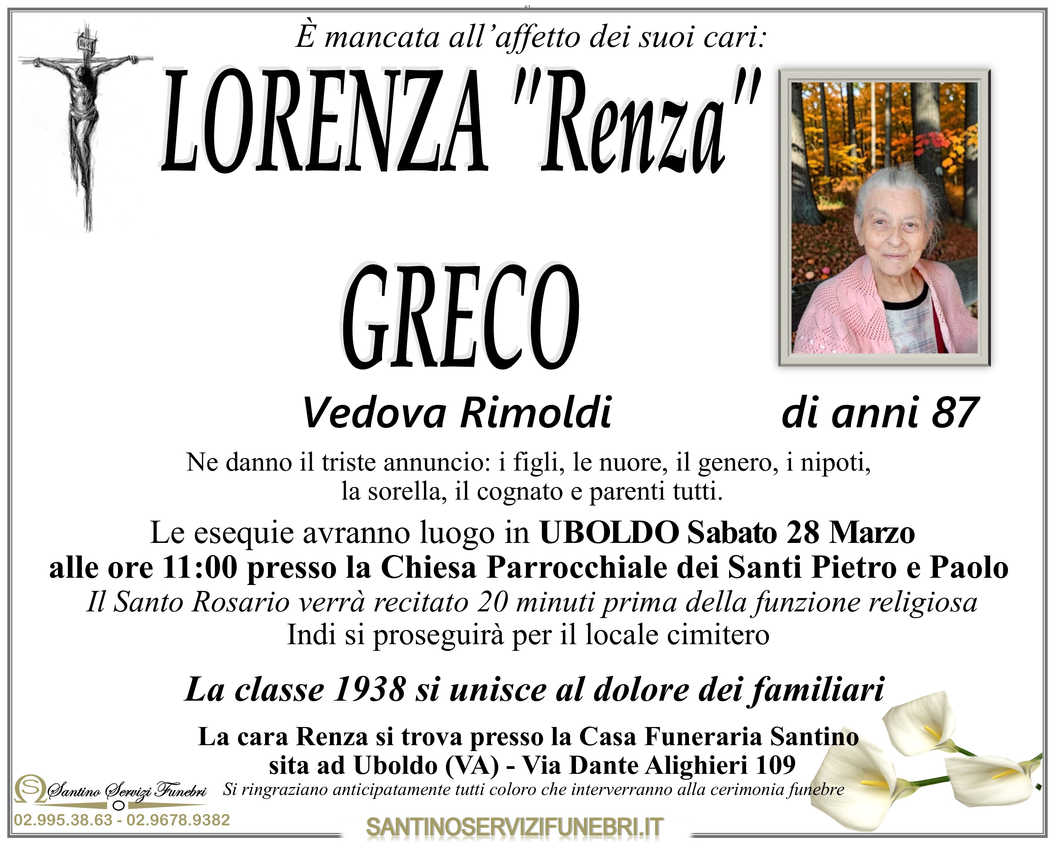 LORENZA "Renza" GRECO