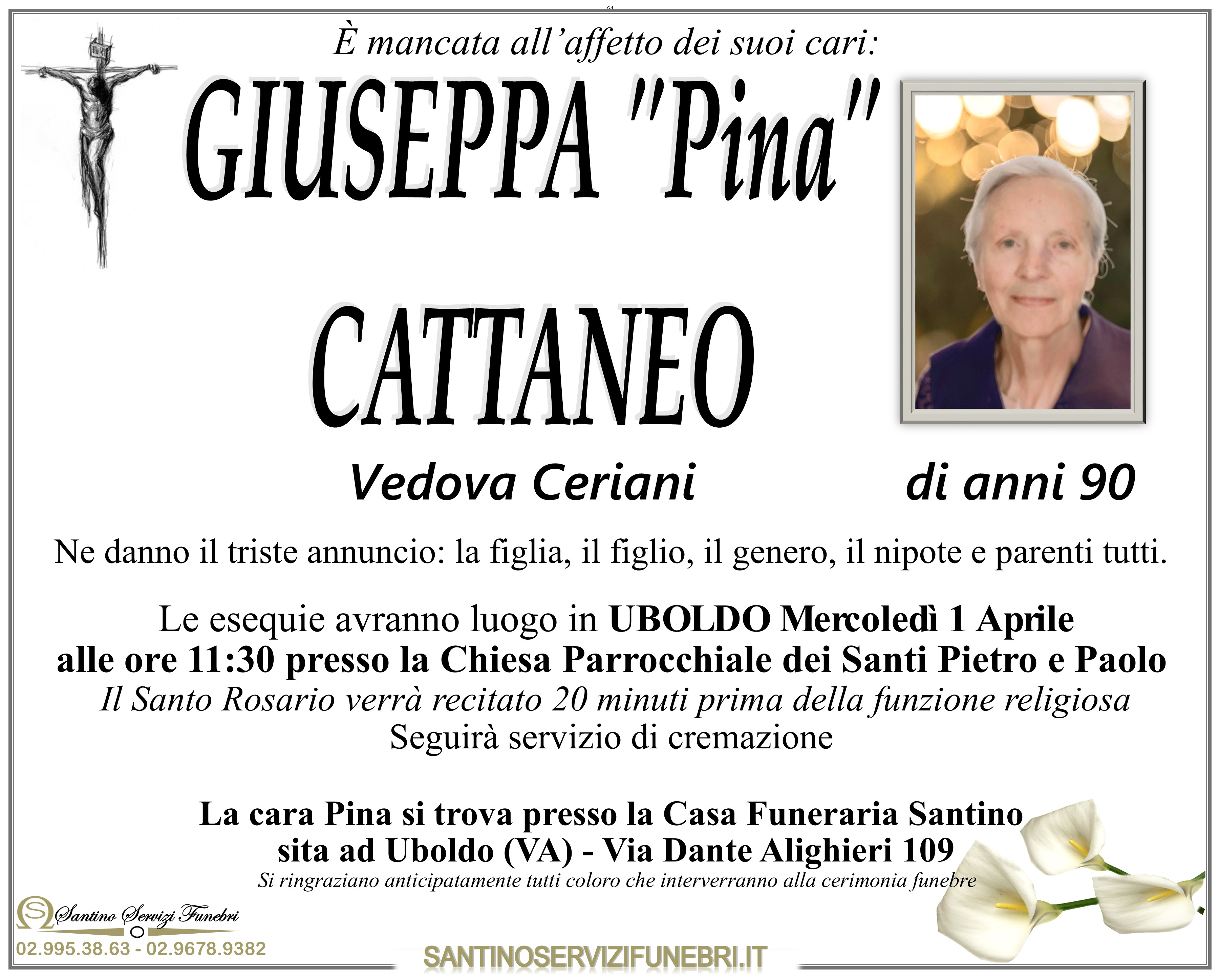 GIUSEPPA "Pina" CATTANEO