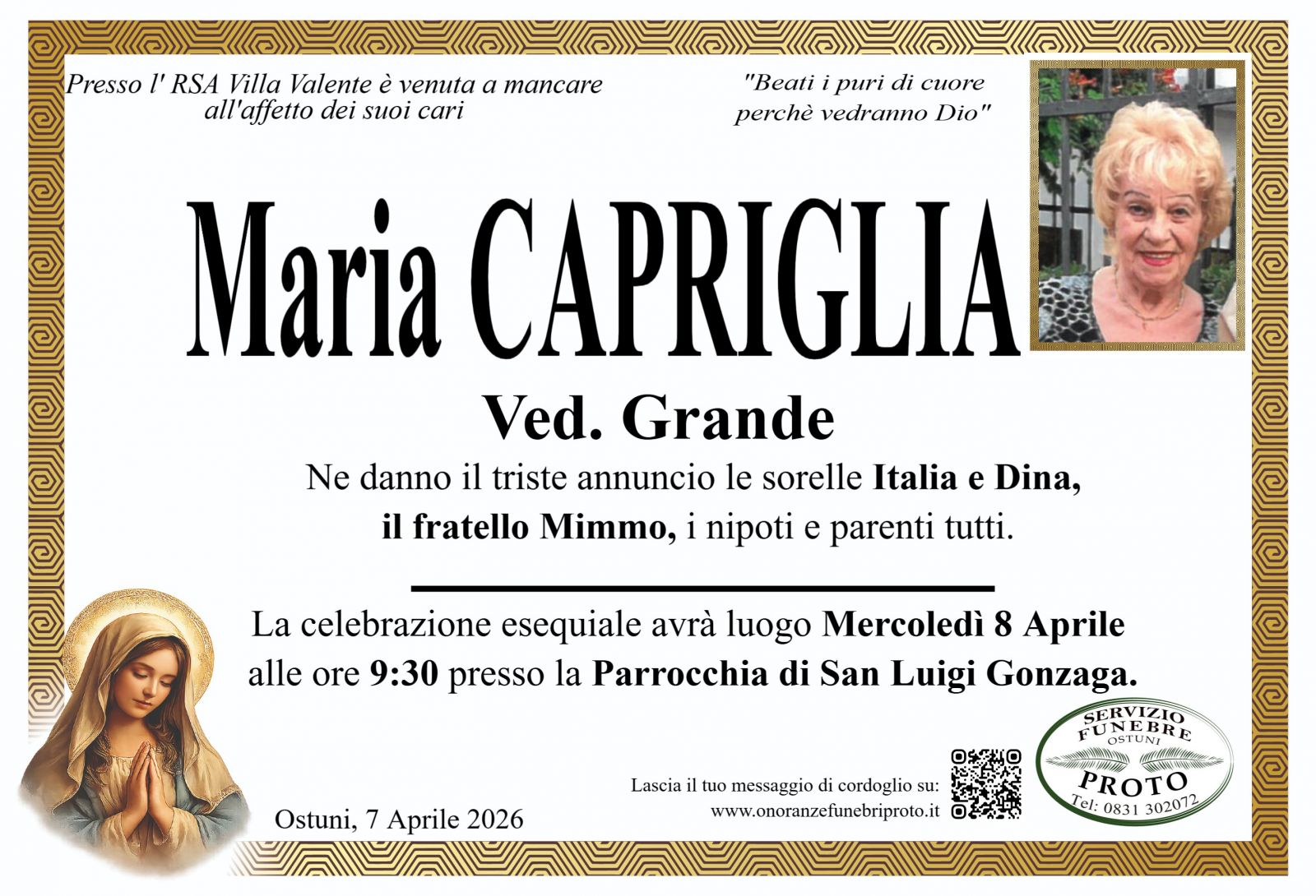 MARIA FILOMENA CAPRIGLIA