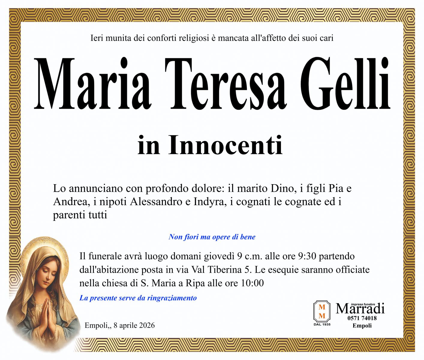 Maria Teresa Gelli