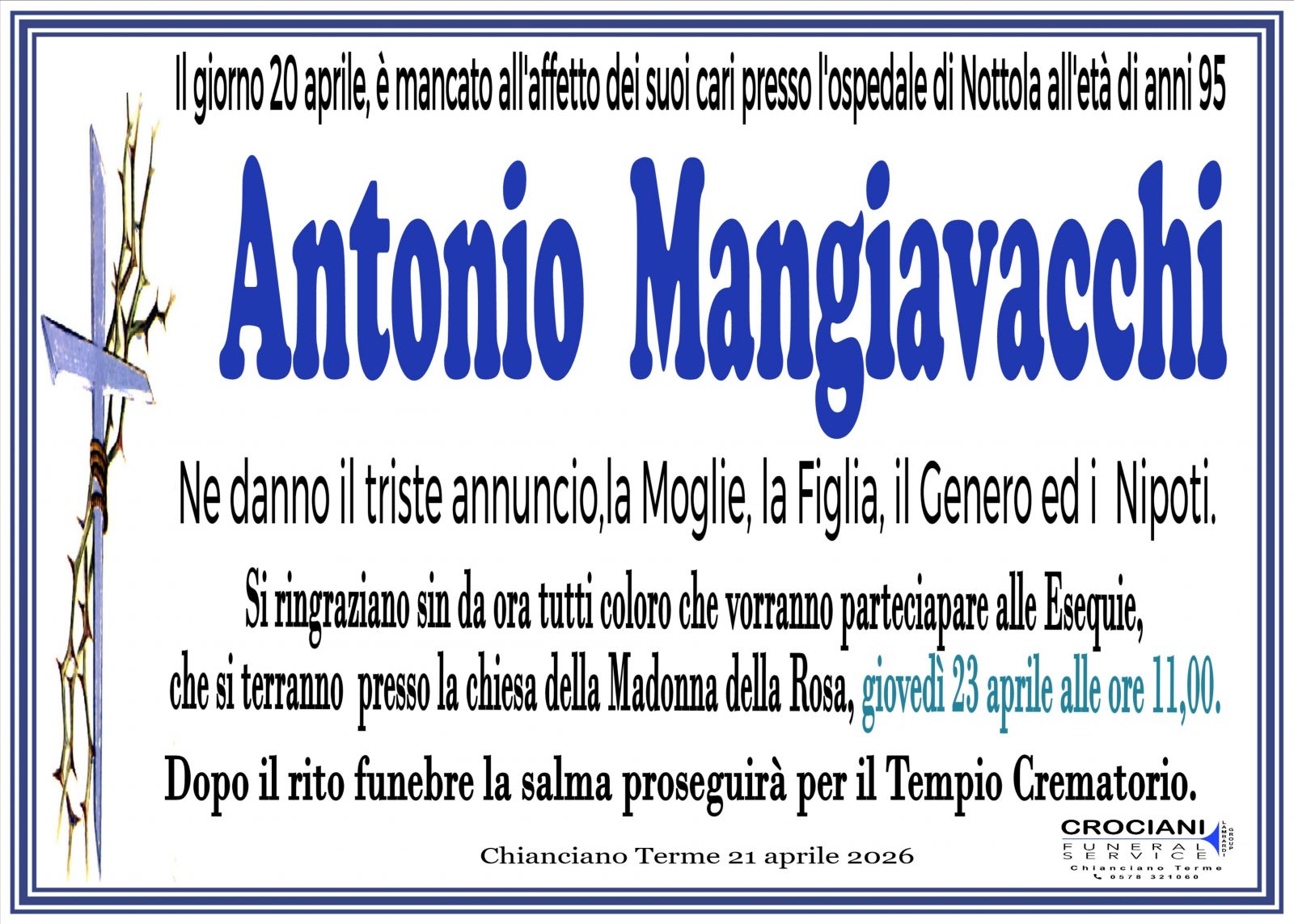 ANTONIO MANGIAVACCHI