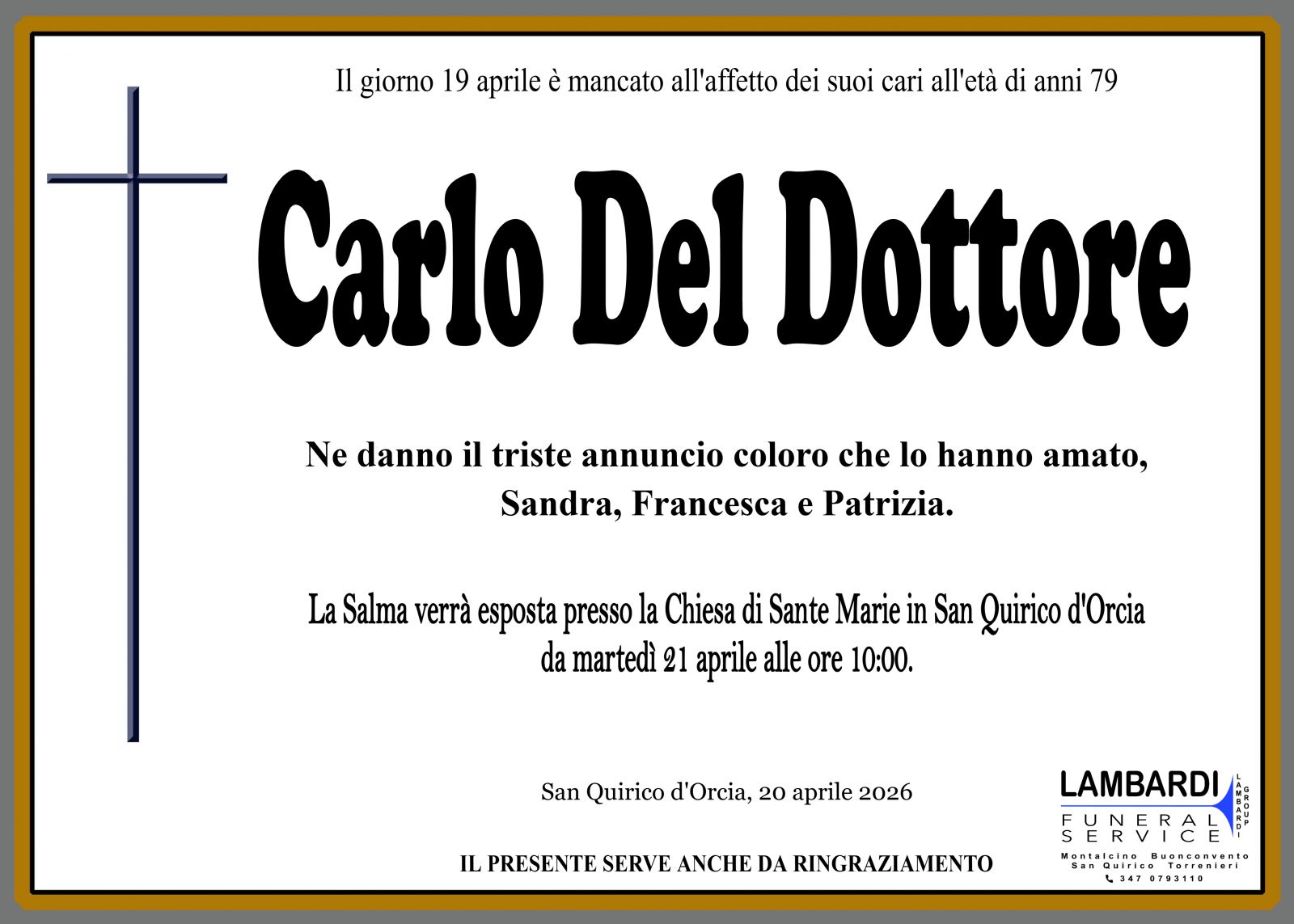 CARLO DEL DOTTORE