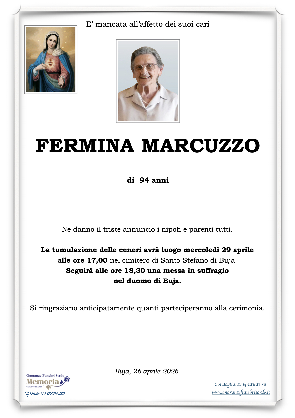 FERMINA MARCUZZO