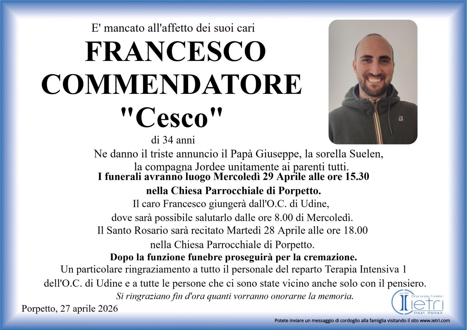 FRANCESCO COMMENDATORE