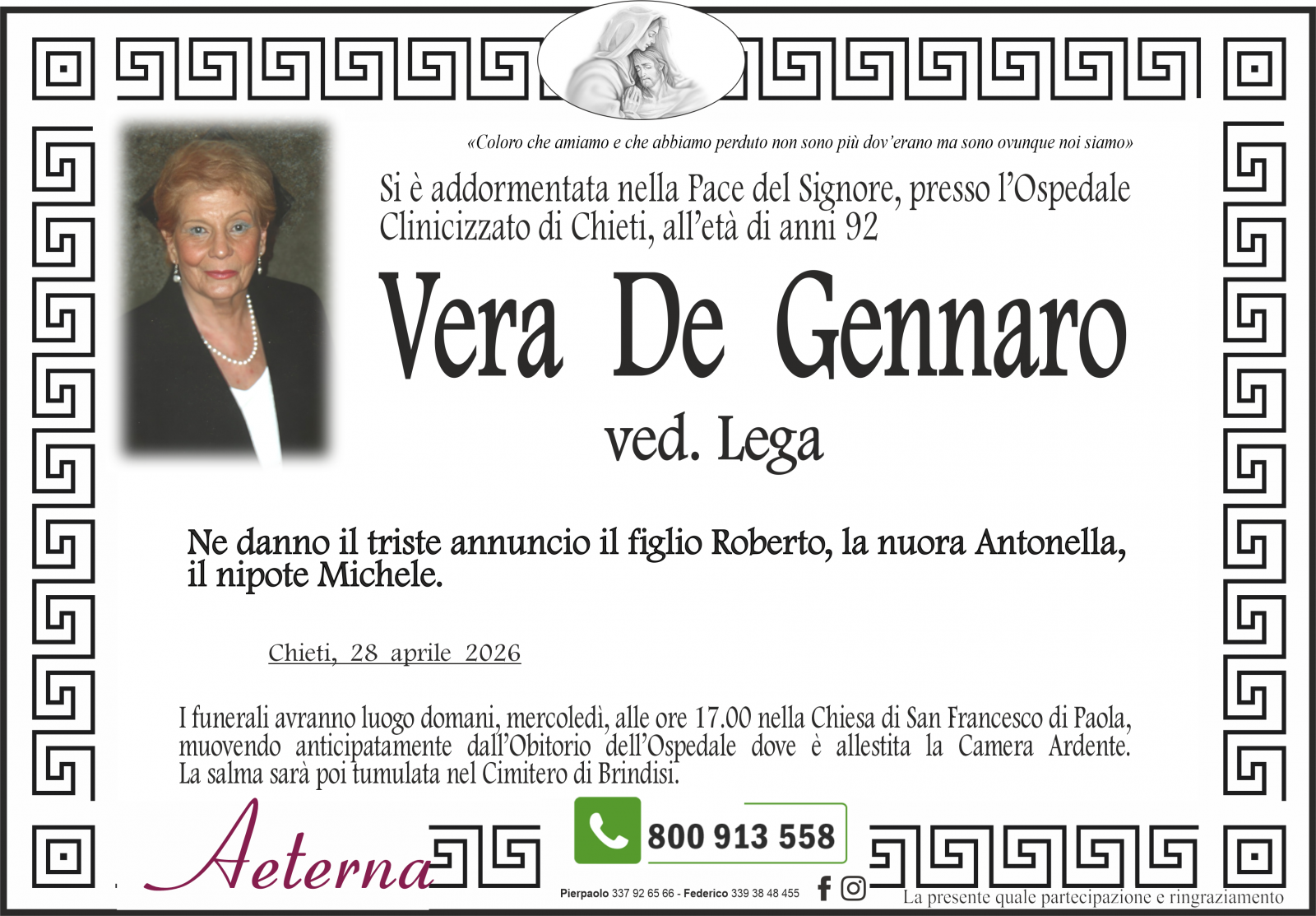 VERA DE GENNARO