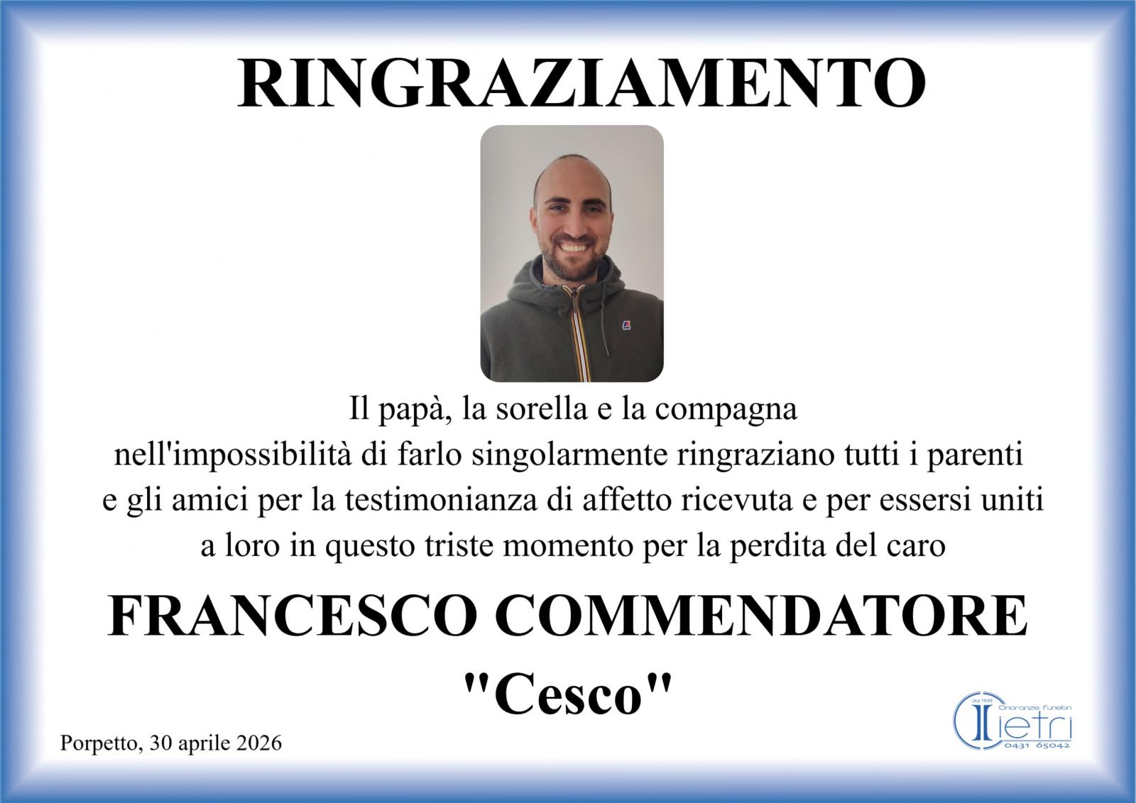 FRANCESCO COMMENDATORE