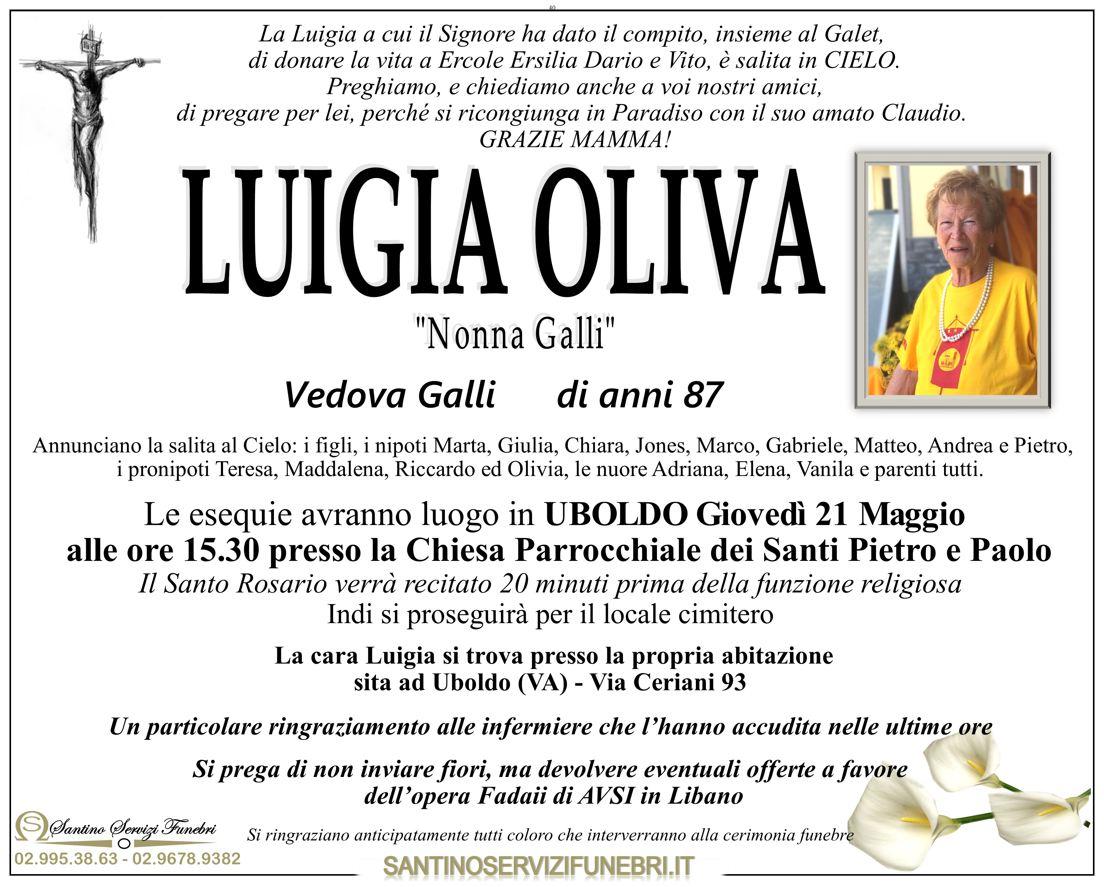 LUIGIA "Nonna Galli" OLIVA