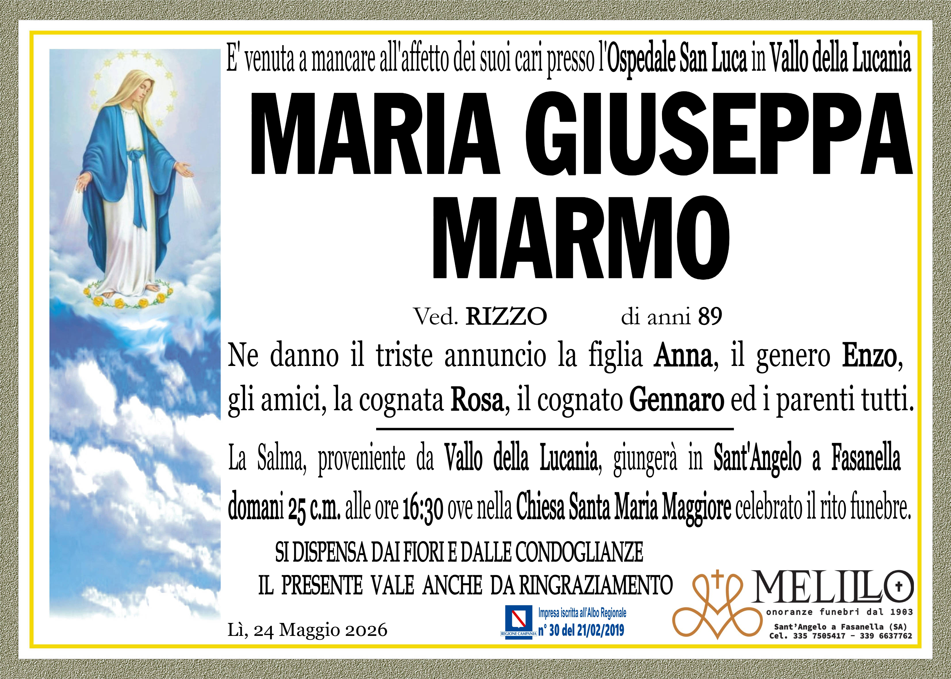 MARIA GIUSEPPA MARMO