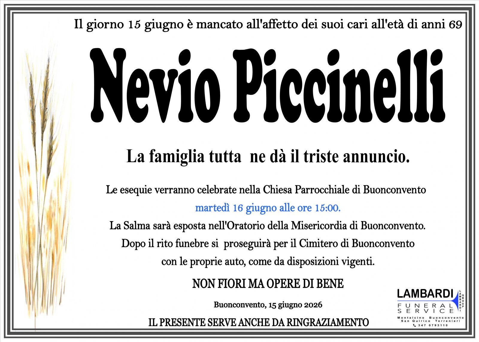 NEVIO PICCINELLI