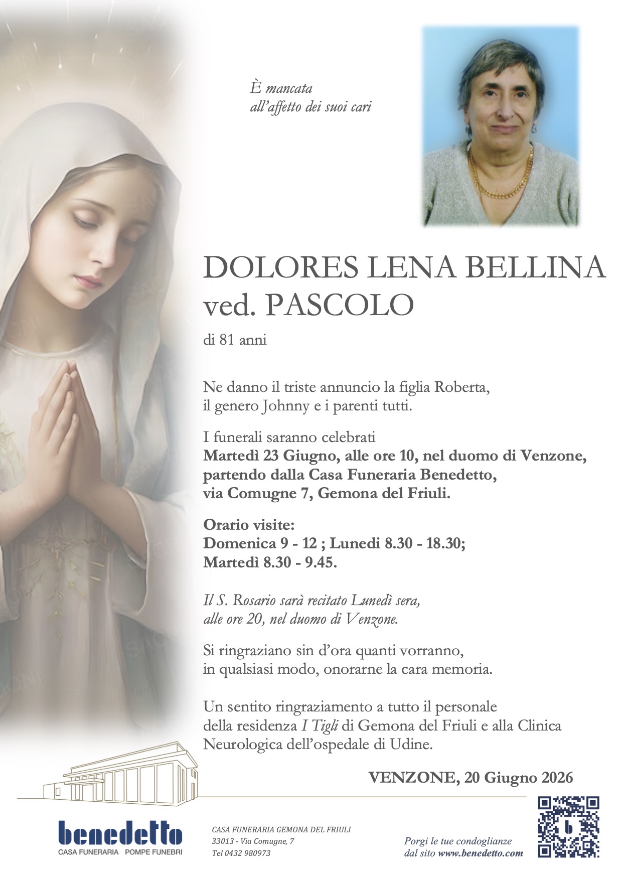 DOLORES LENA BELLINA