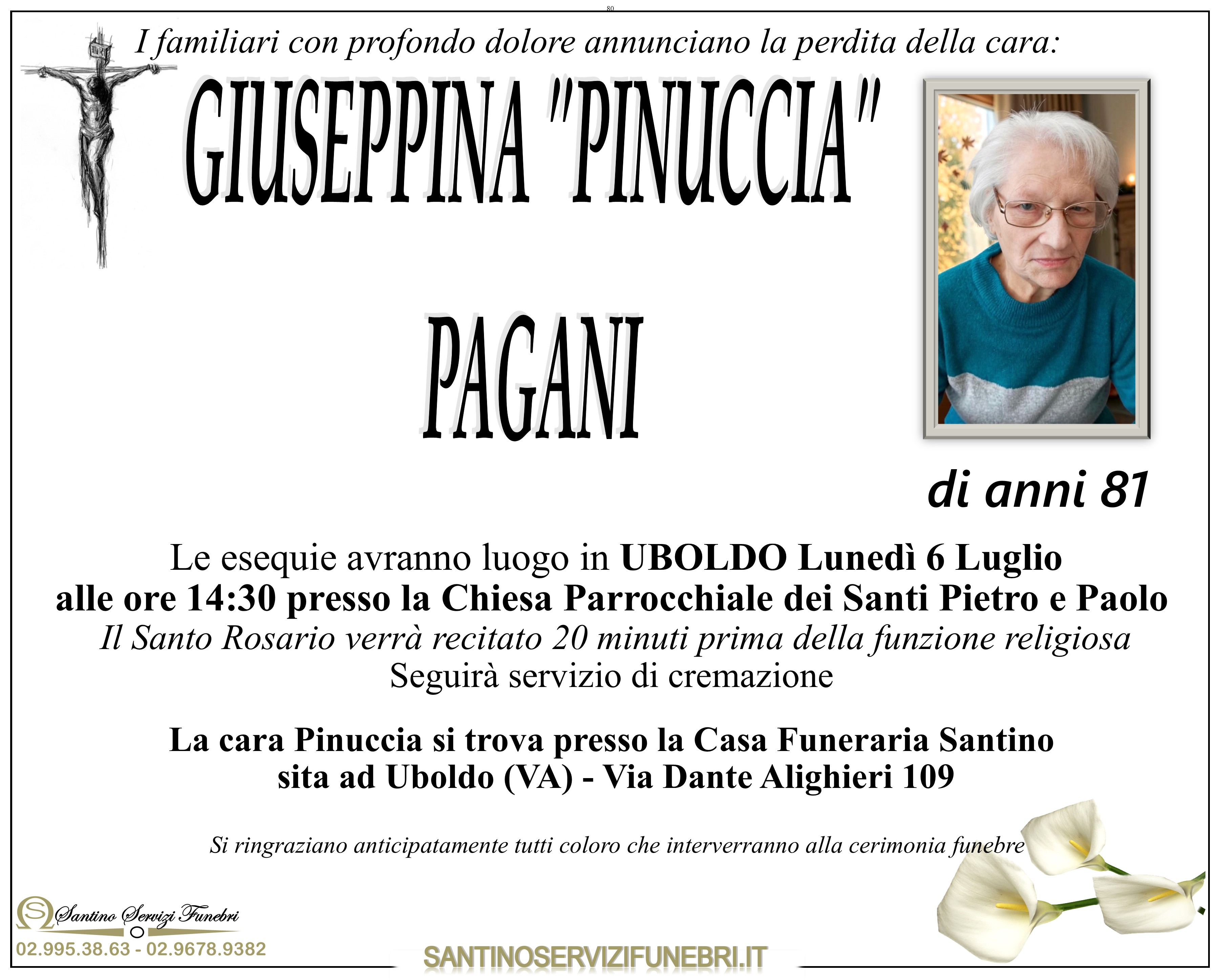 GIUSEPPINA "Pinuccia" PAGANI