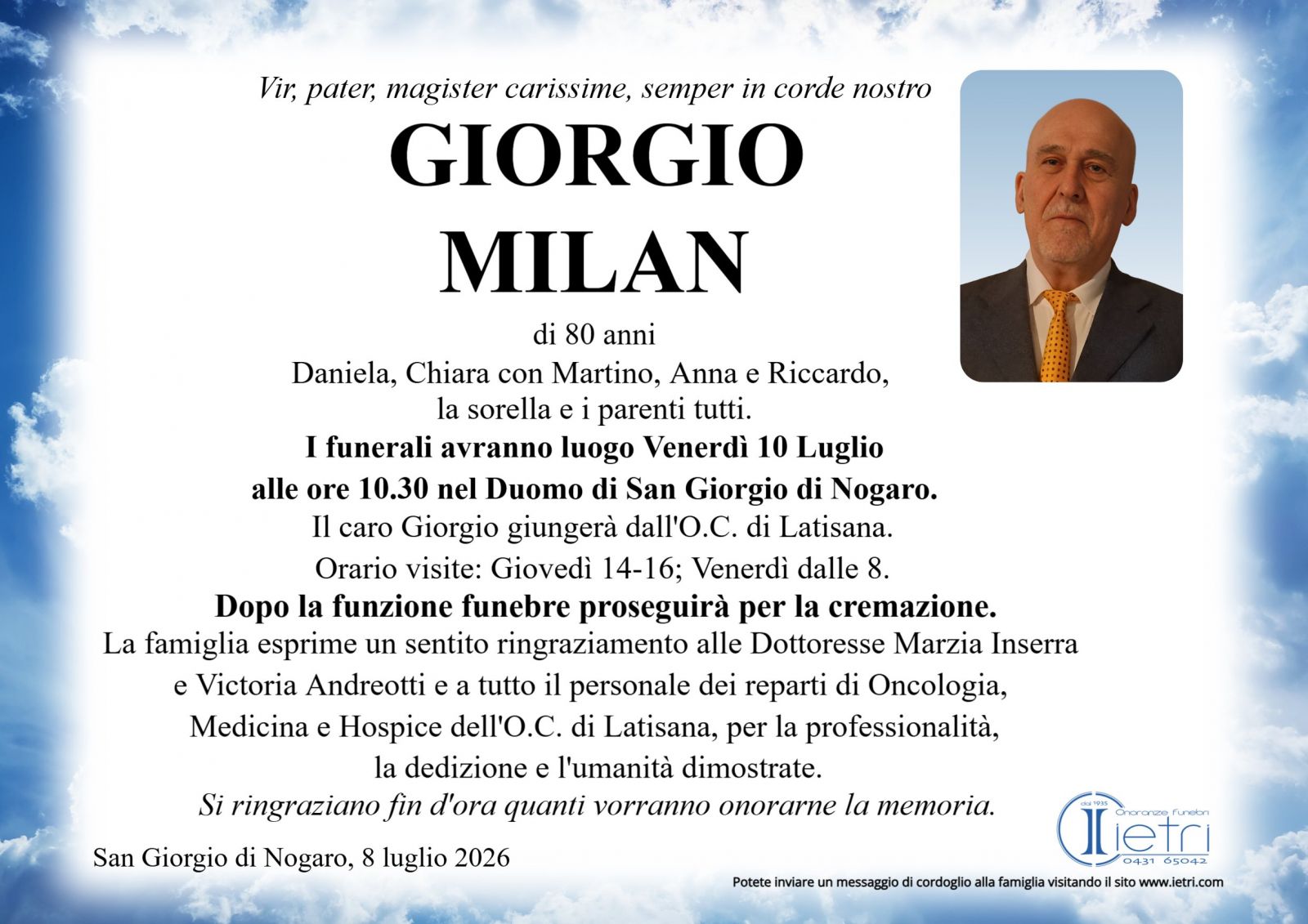 GIORGIO MILAN