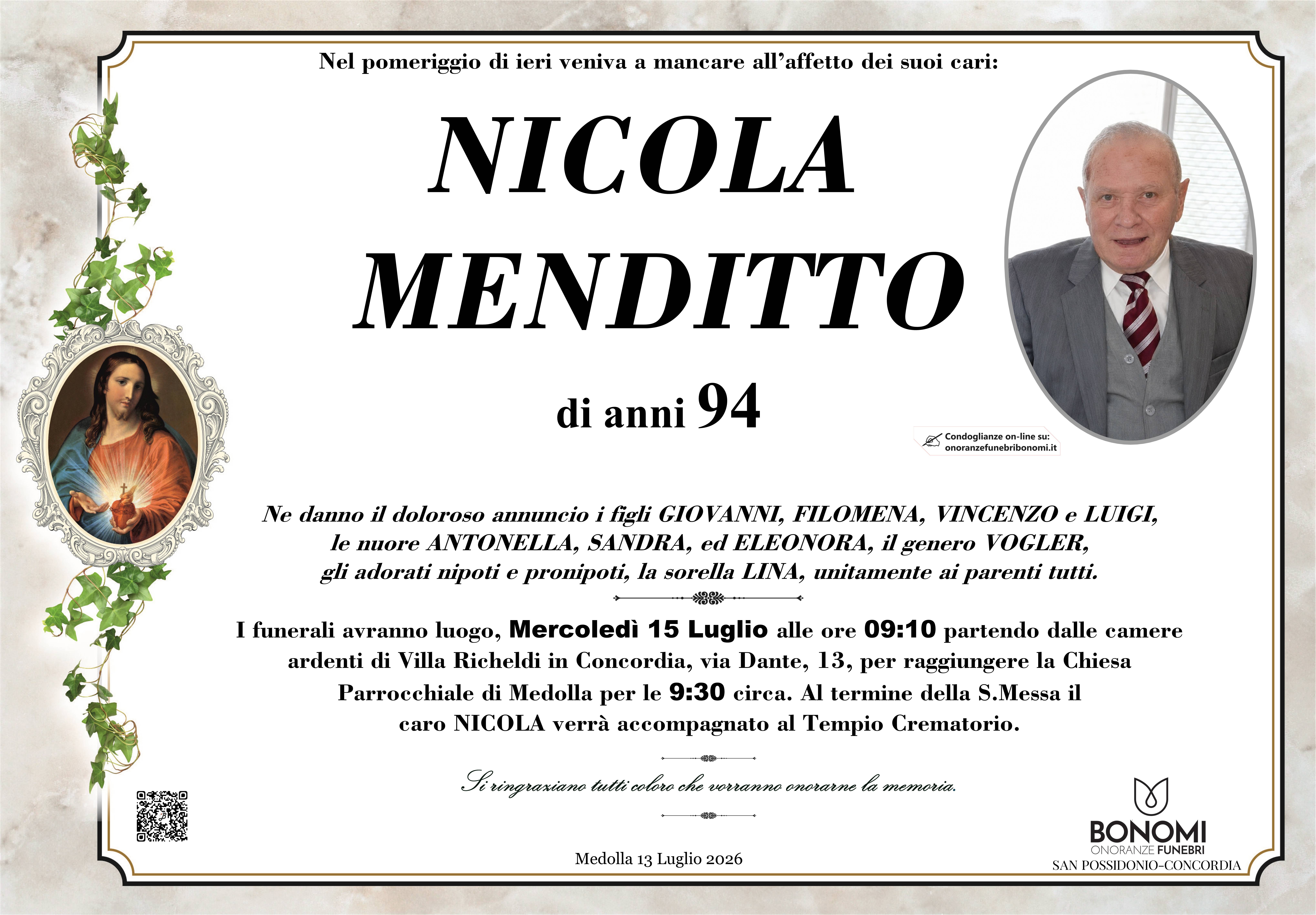 NICOLA MENDITTO