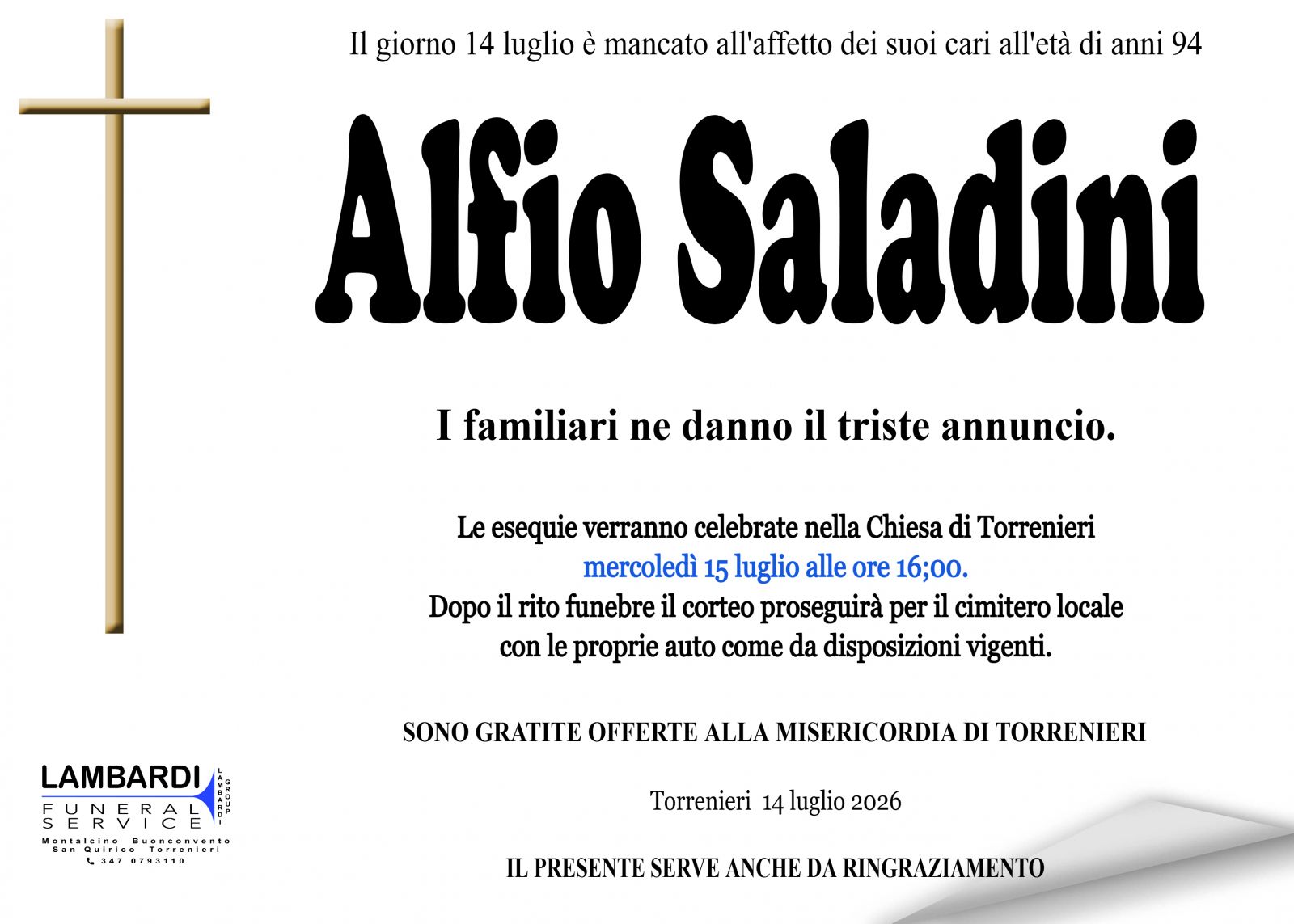 ALFIO SALADINI