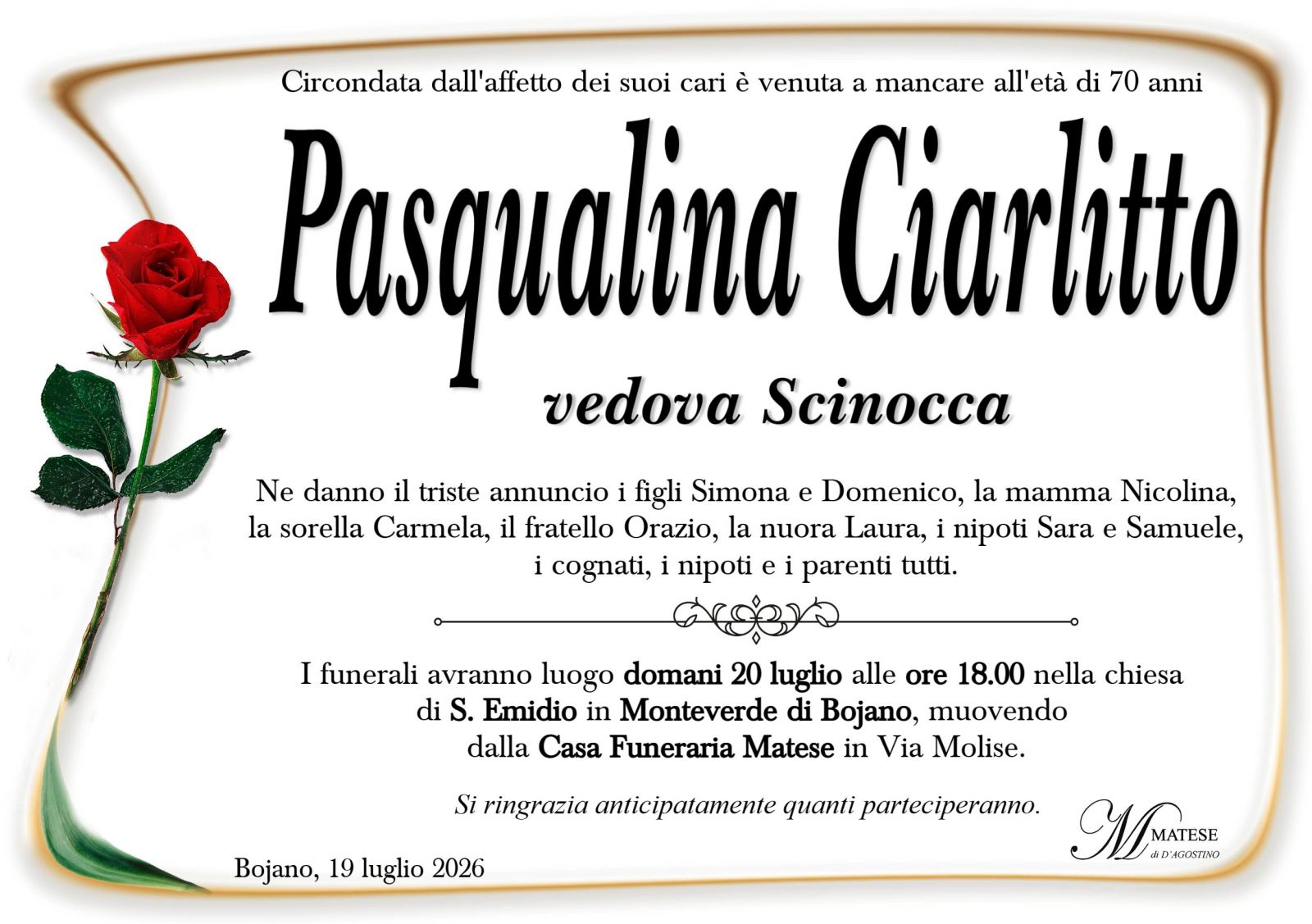 Pasqualina Ciarlitto