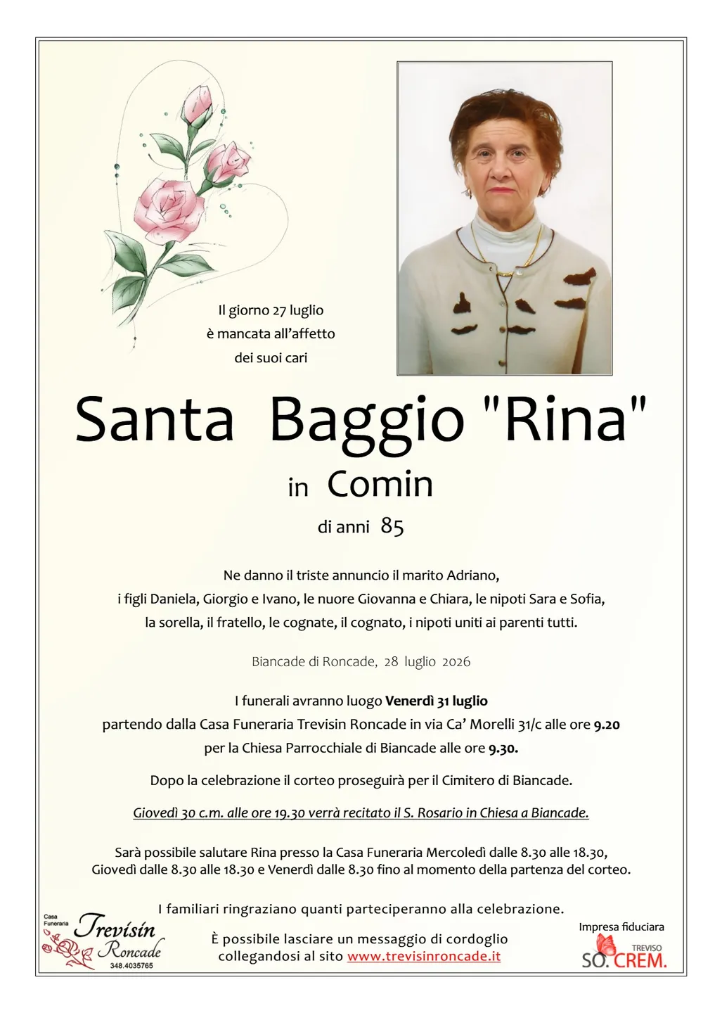 Santa  Baggio "Rina"