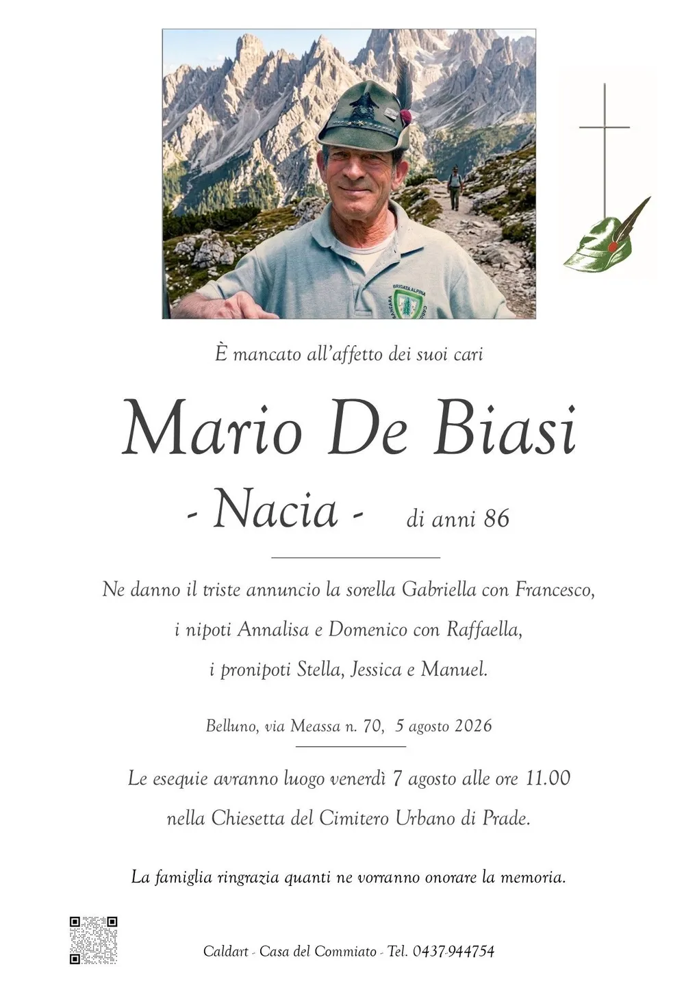 Epigrafe di Mario De Biasi