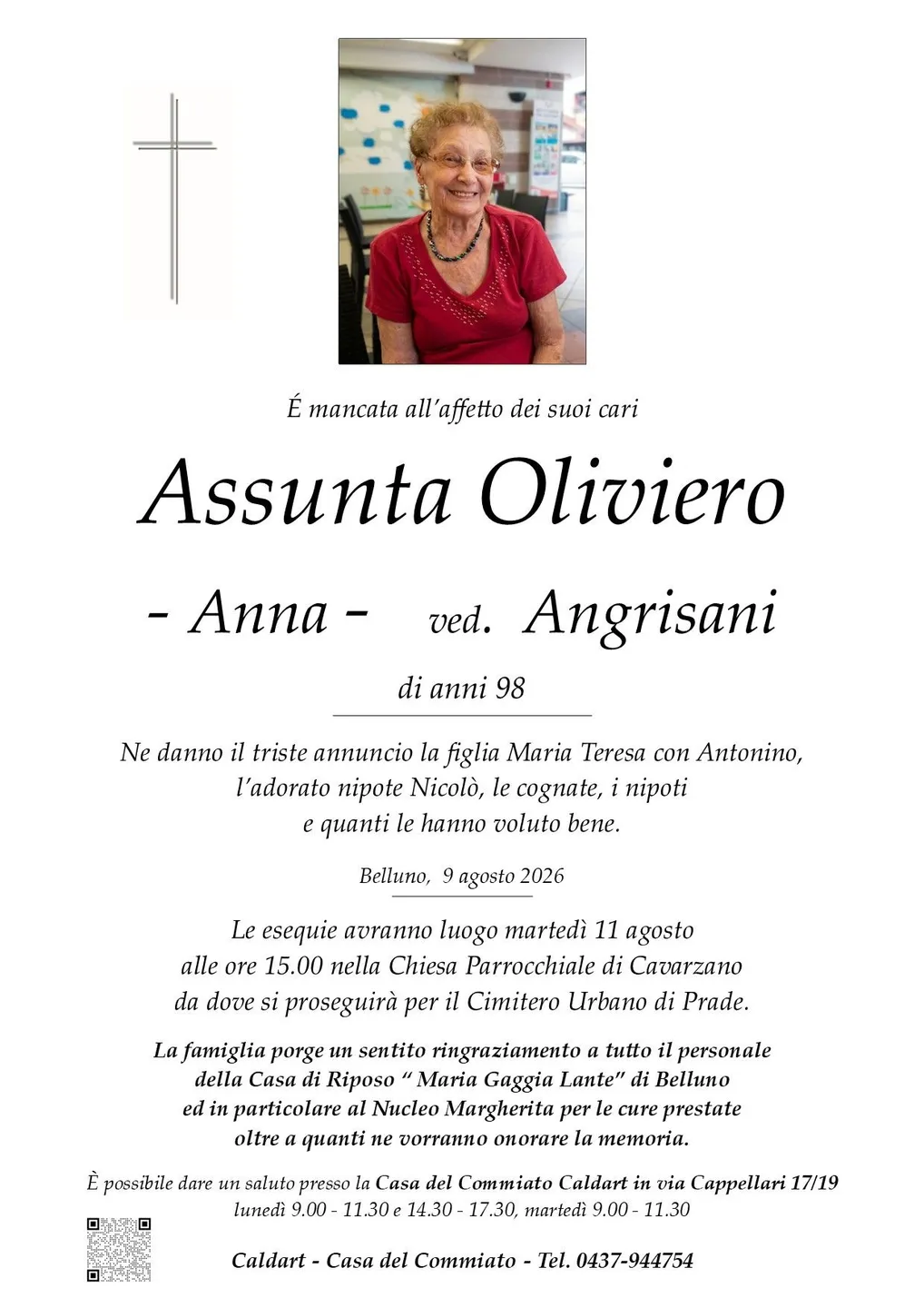 Epigrafe di Assunta Oliviero