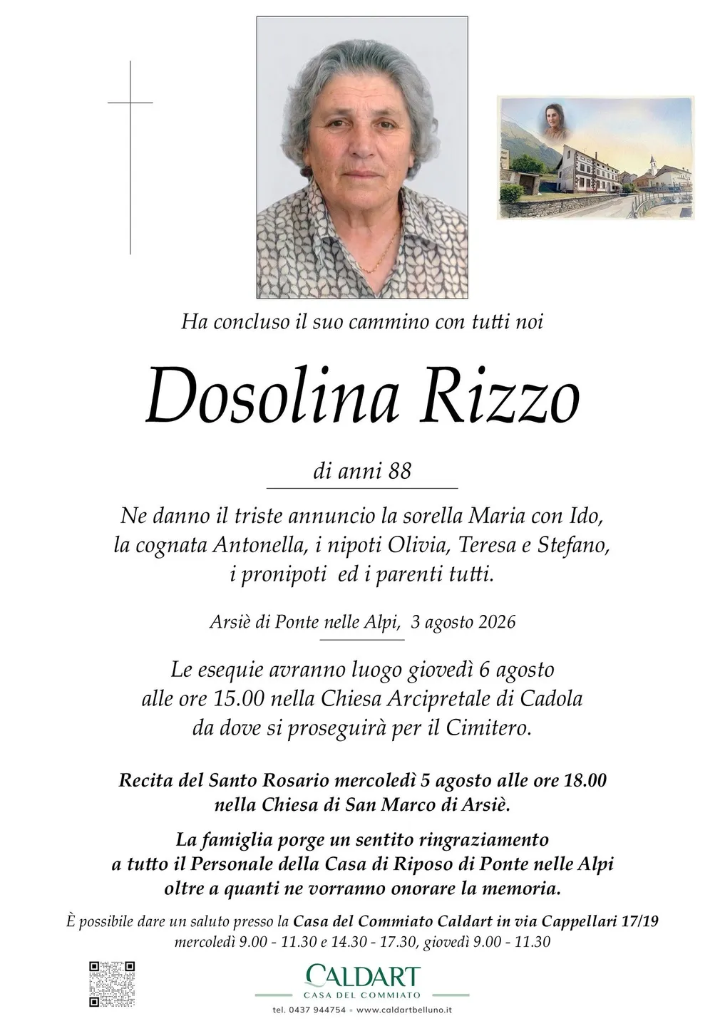 Epigrafe di Dosolina Rizzo