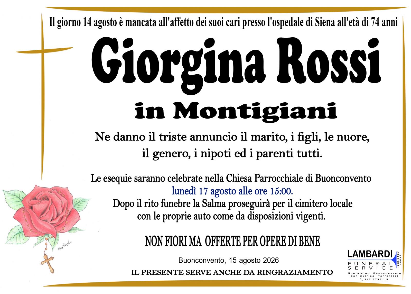 GIORGINA ROSSI