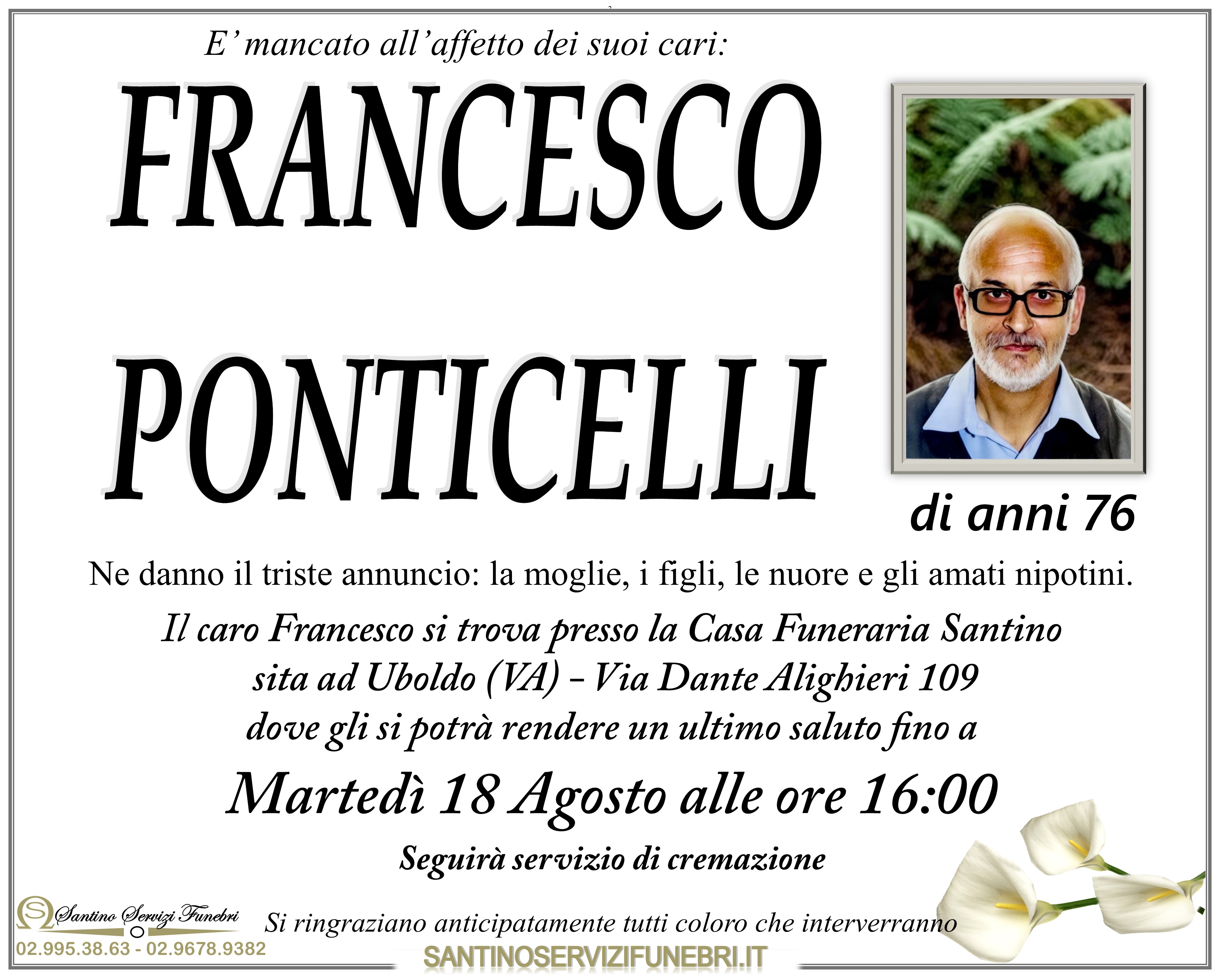 FRANCESCO PONTICELLI