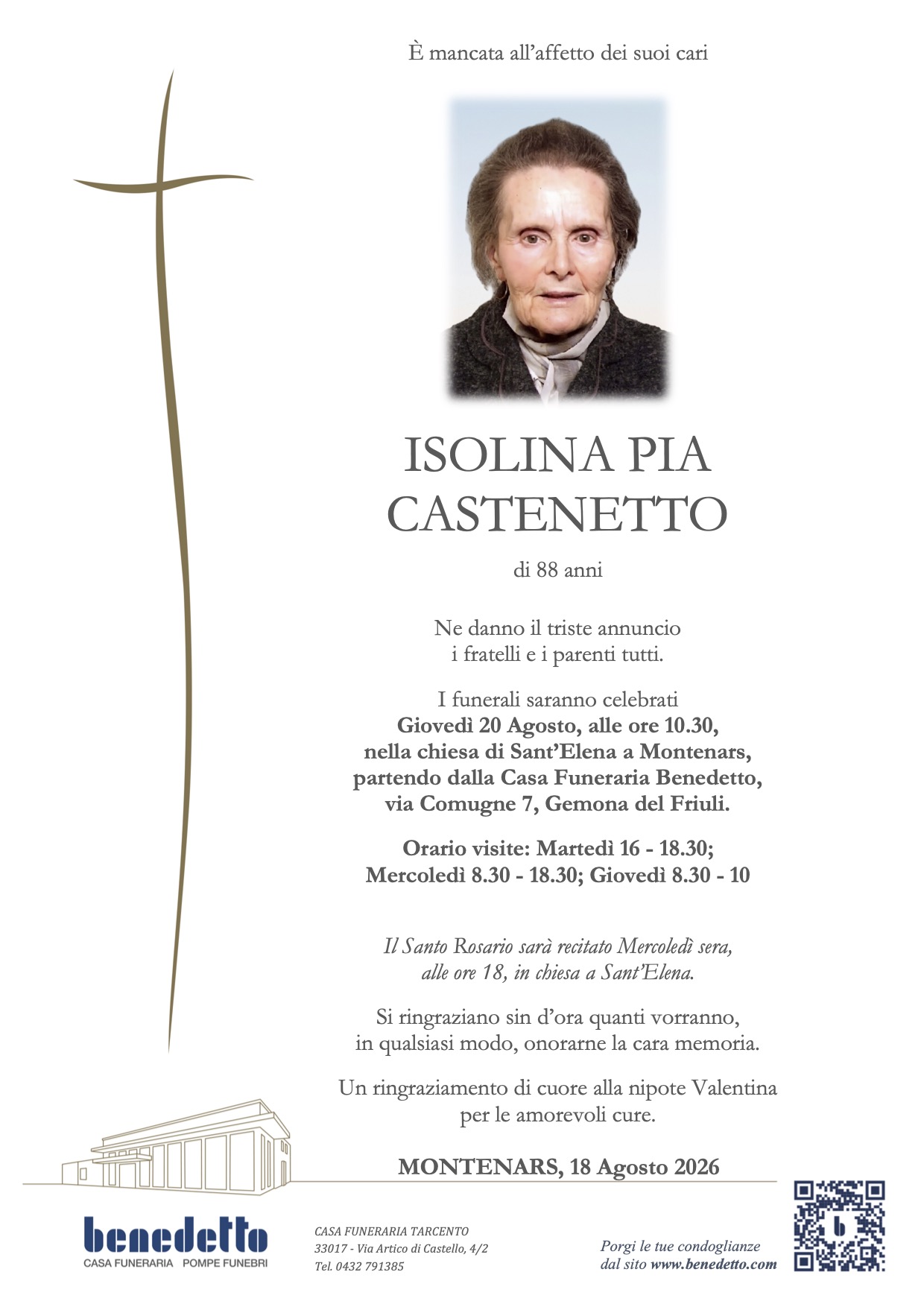 ISOLINA PIA CASTENETTO
