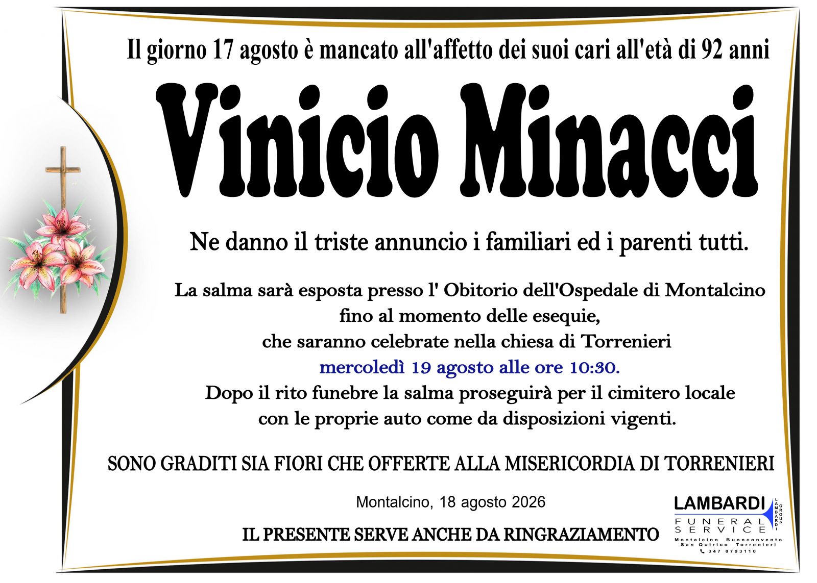 VINICIO MINACCI