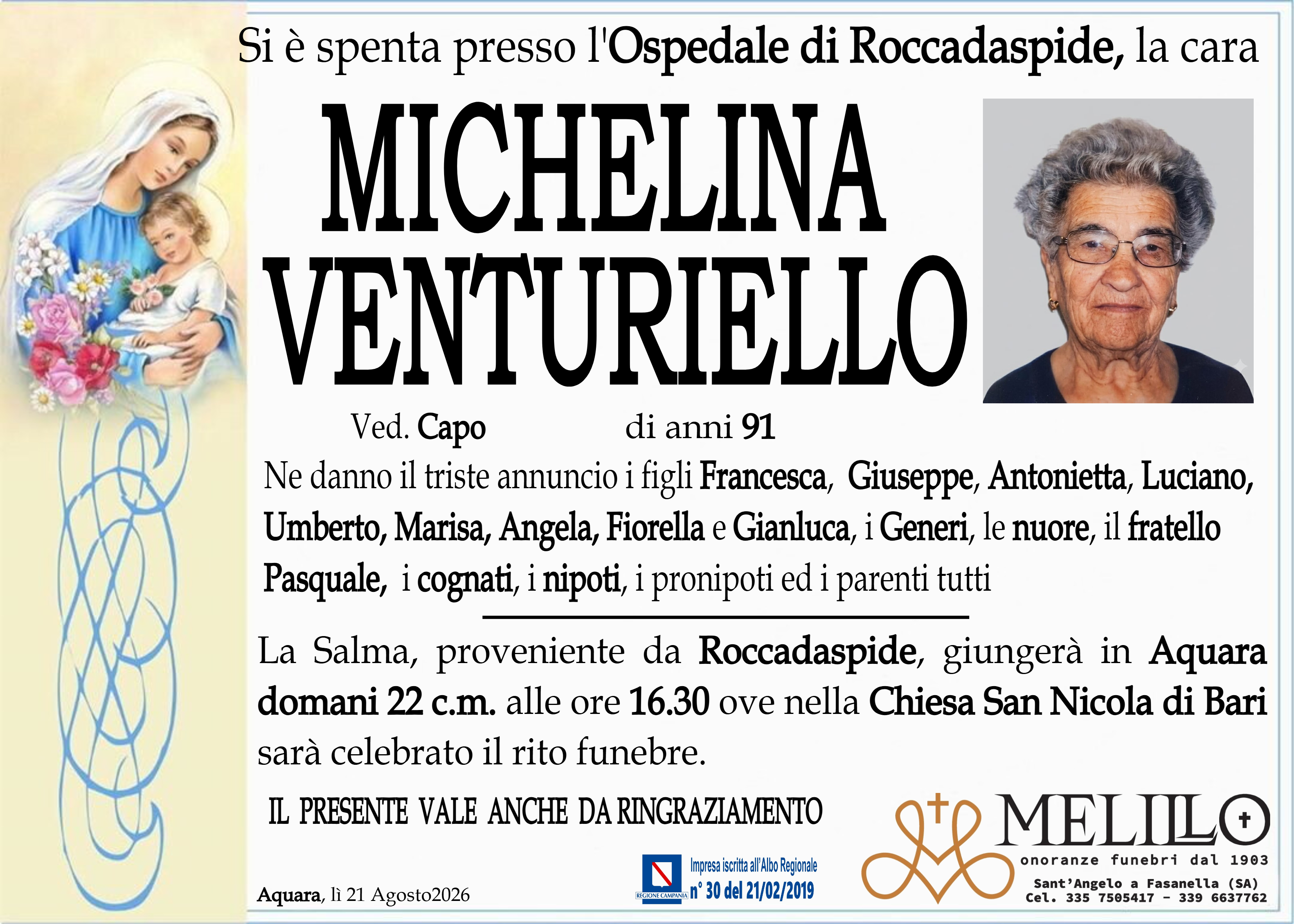 MICHELINA  VENTURIELLO