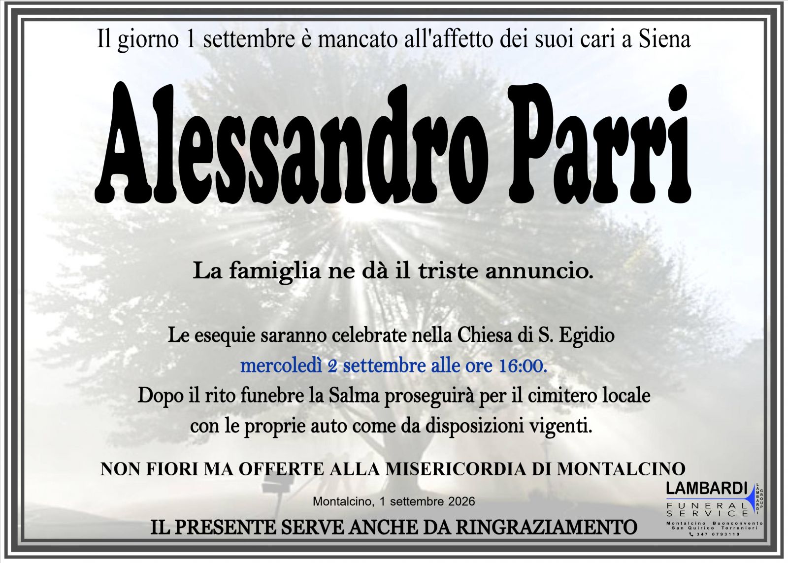 ALESSANDRO PARRI