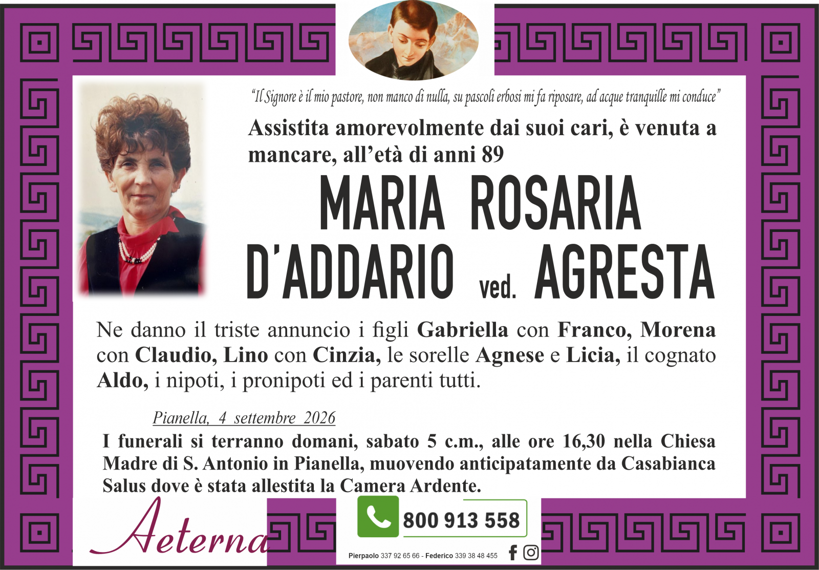 MARIA ROSARIA D'ADDARIO