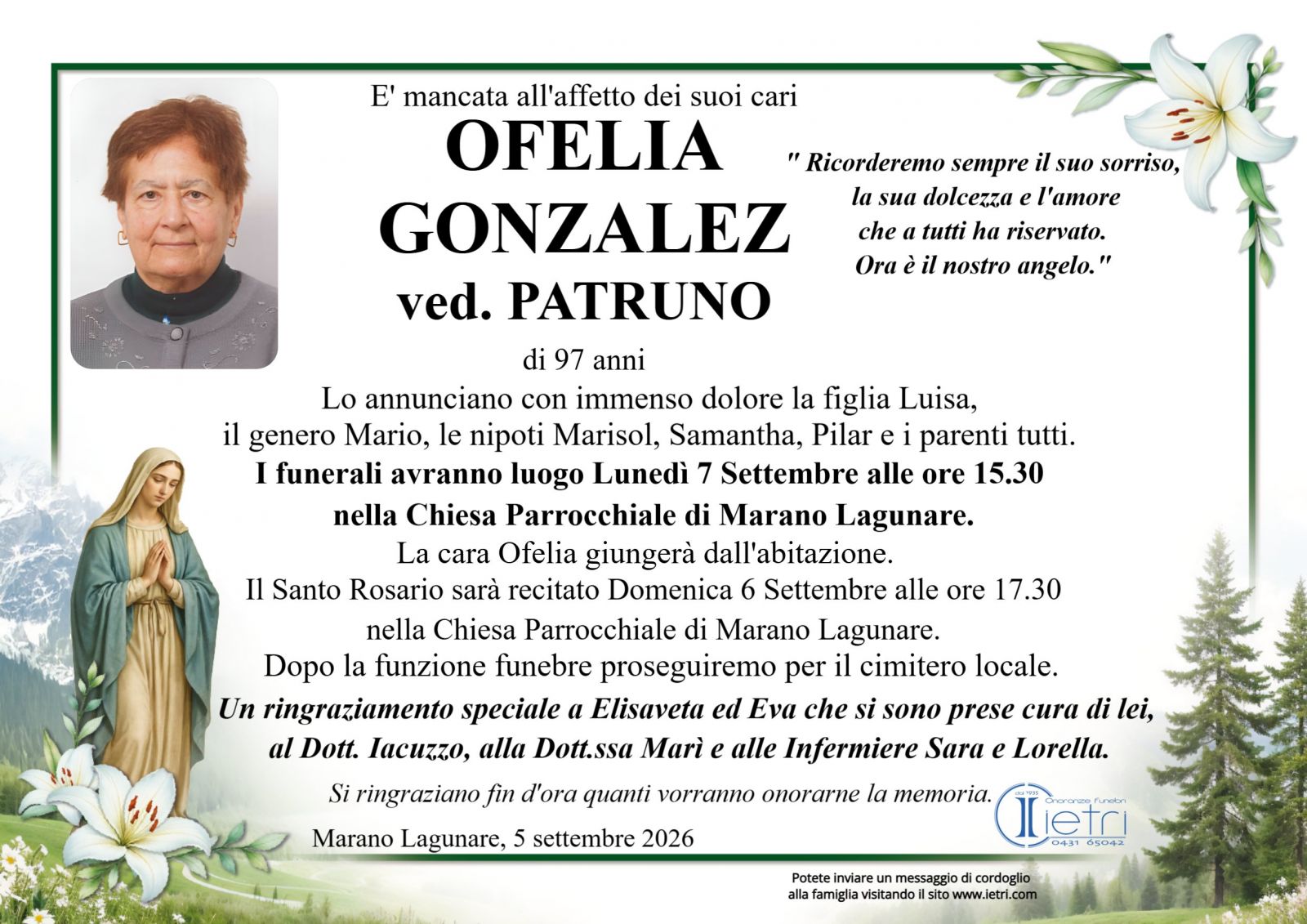 OFELIA GONZALEZ