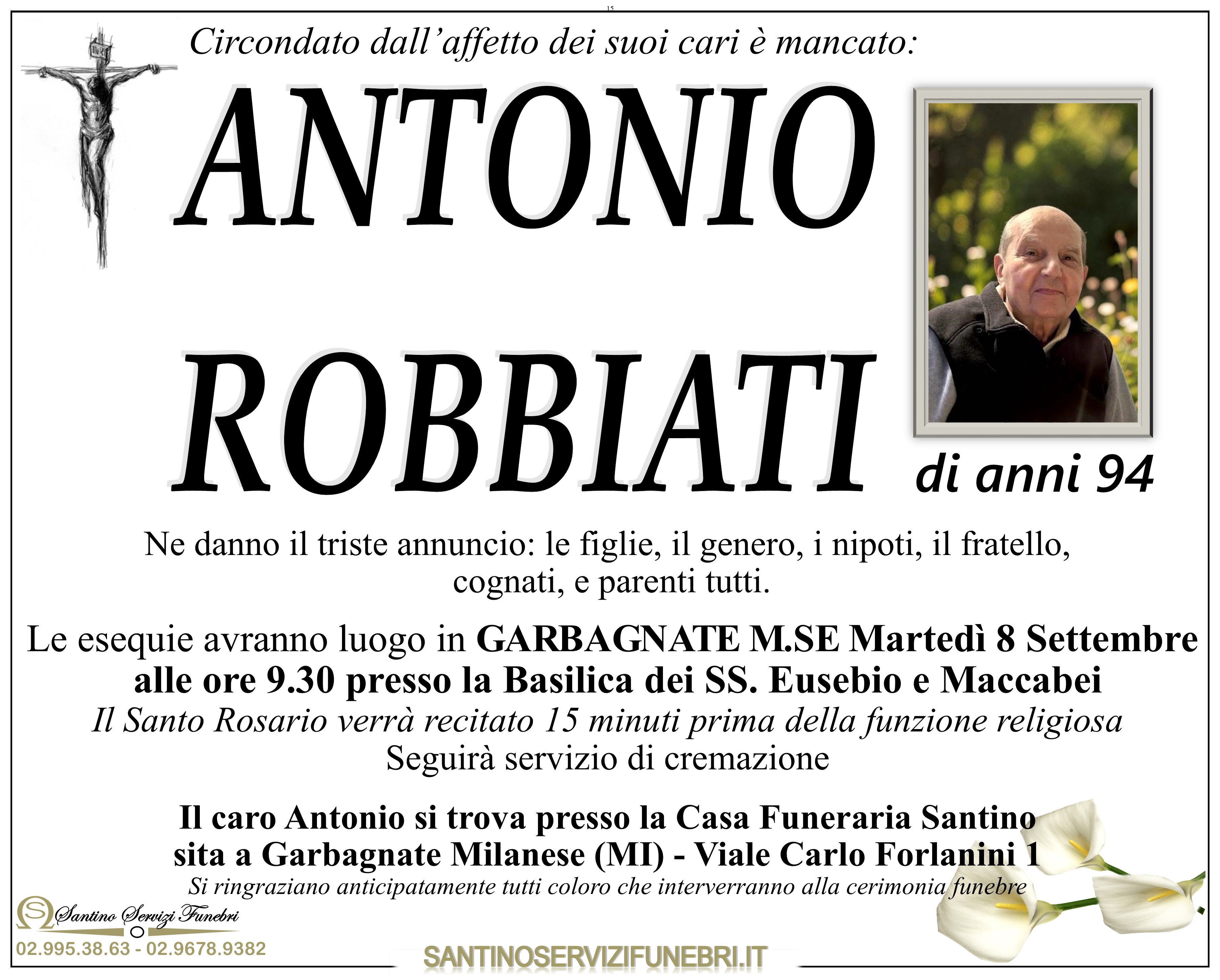ANTONIO ROBBIATI
