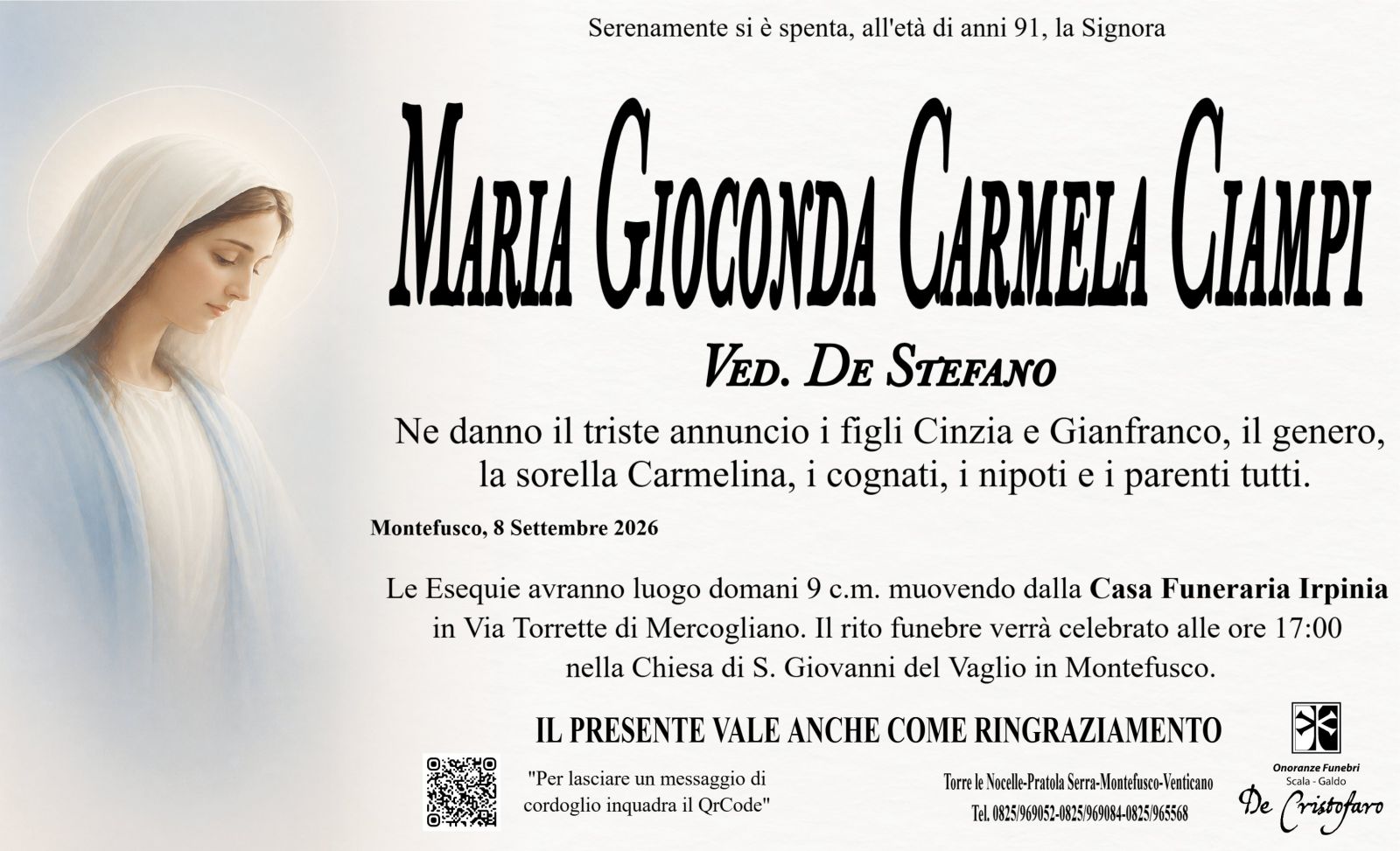 Maria Gioconda Carmela Ciampi