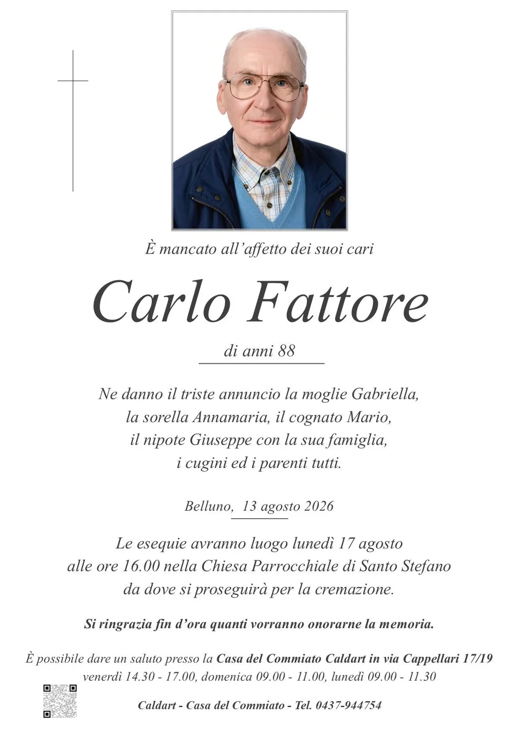 Epigrafe di Carlo Fattore