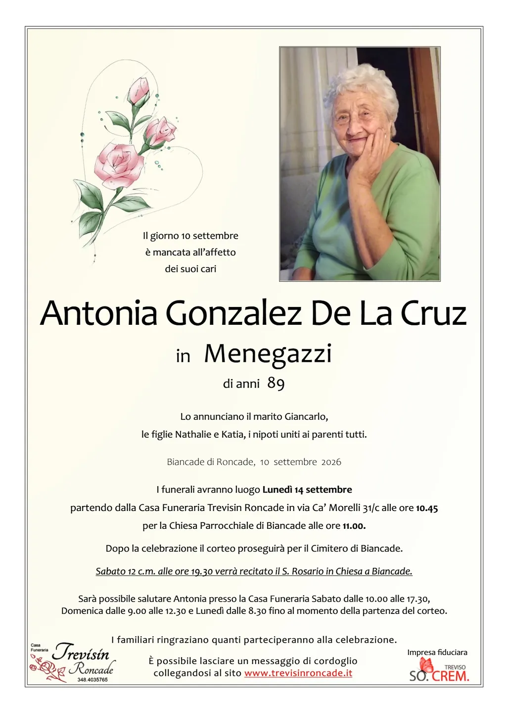 Antonia  Gonzalez De La Cruz