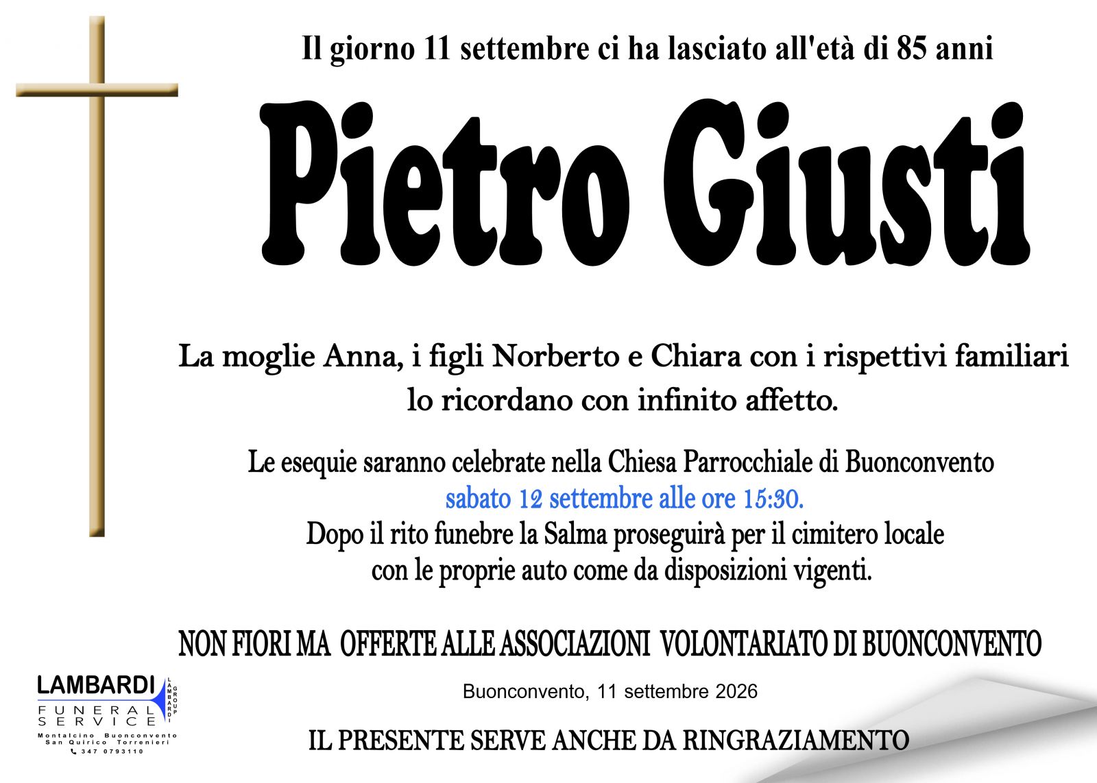 PIETRO GIUSTI
